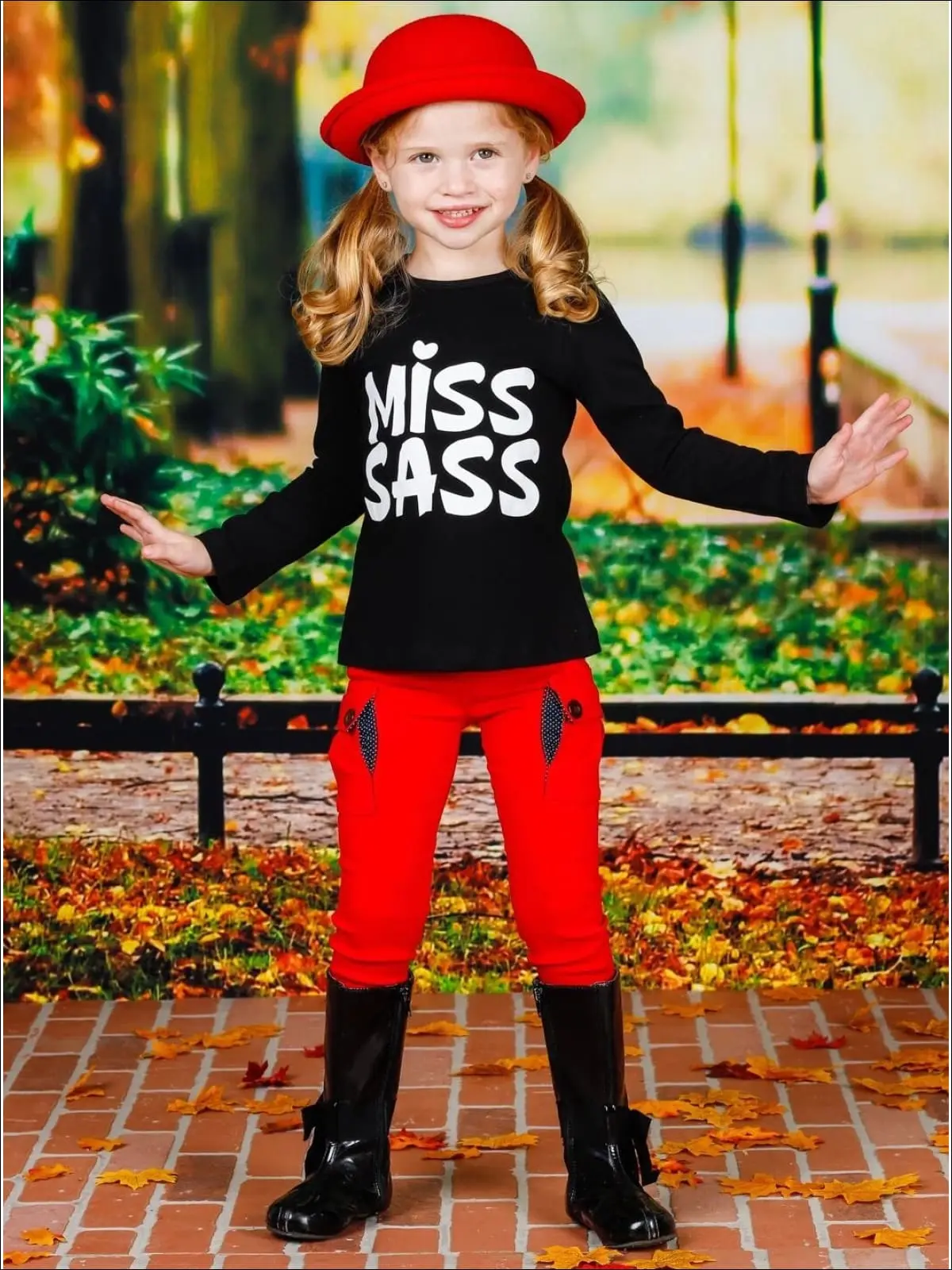 Miss Sass Long Sleeve Statement Top - Image 3