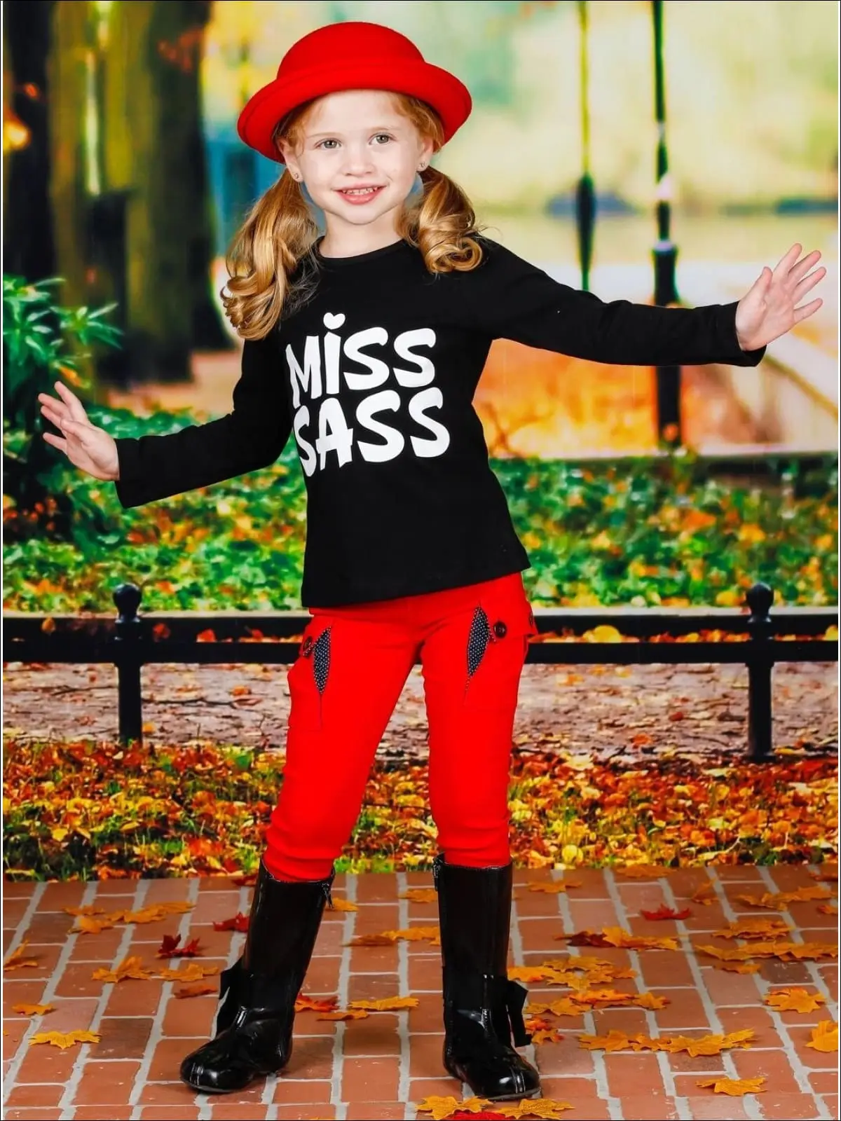 Miss Sass Long Sleeve Statement Top - Image 4