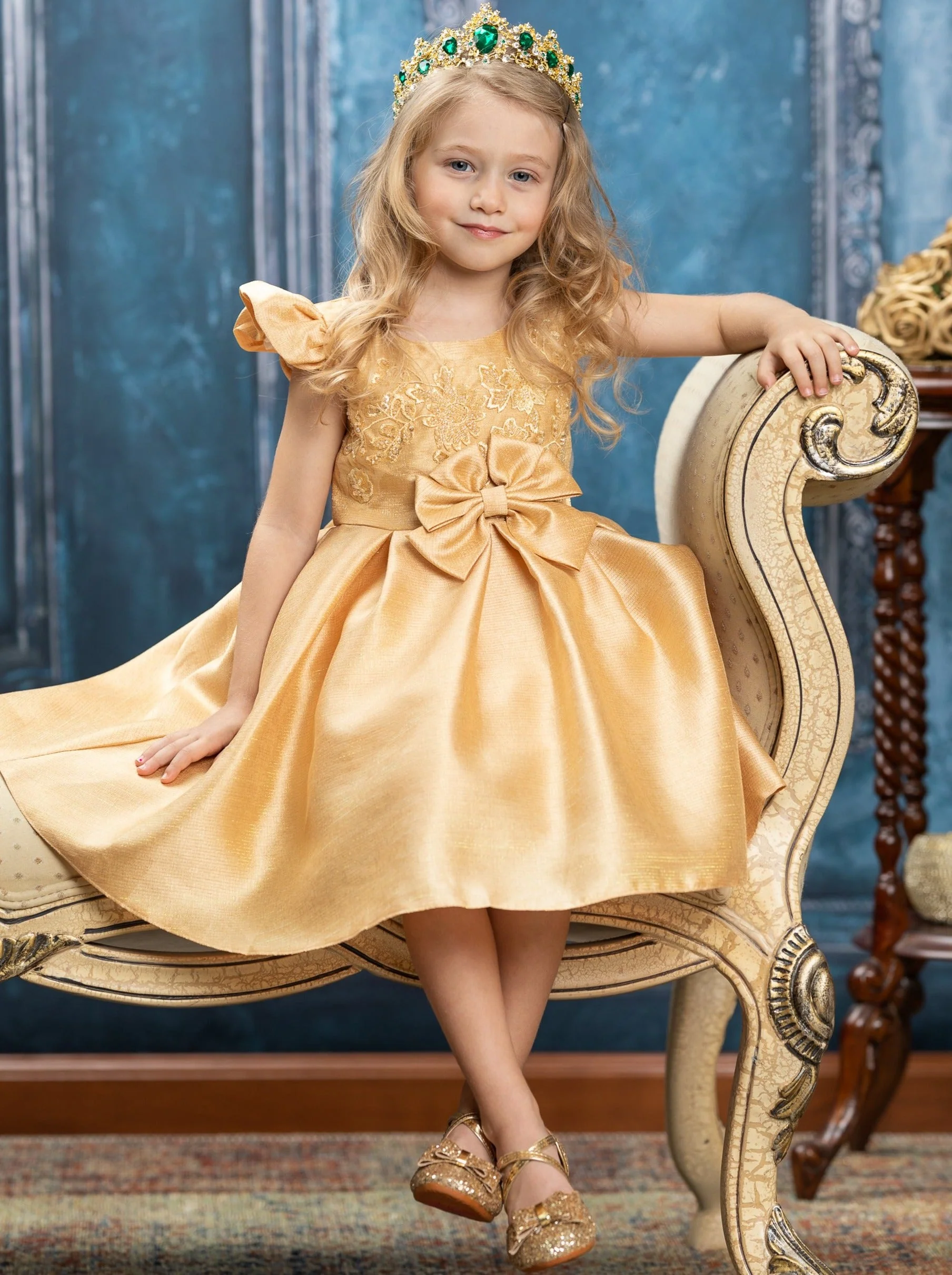 Precious Darling Embroidered Princess Dress - Image 11