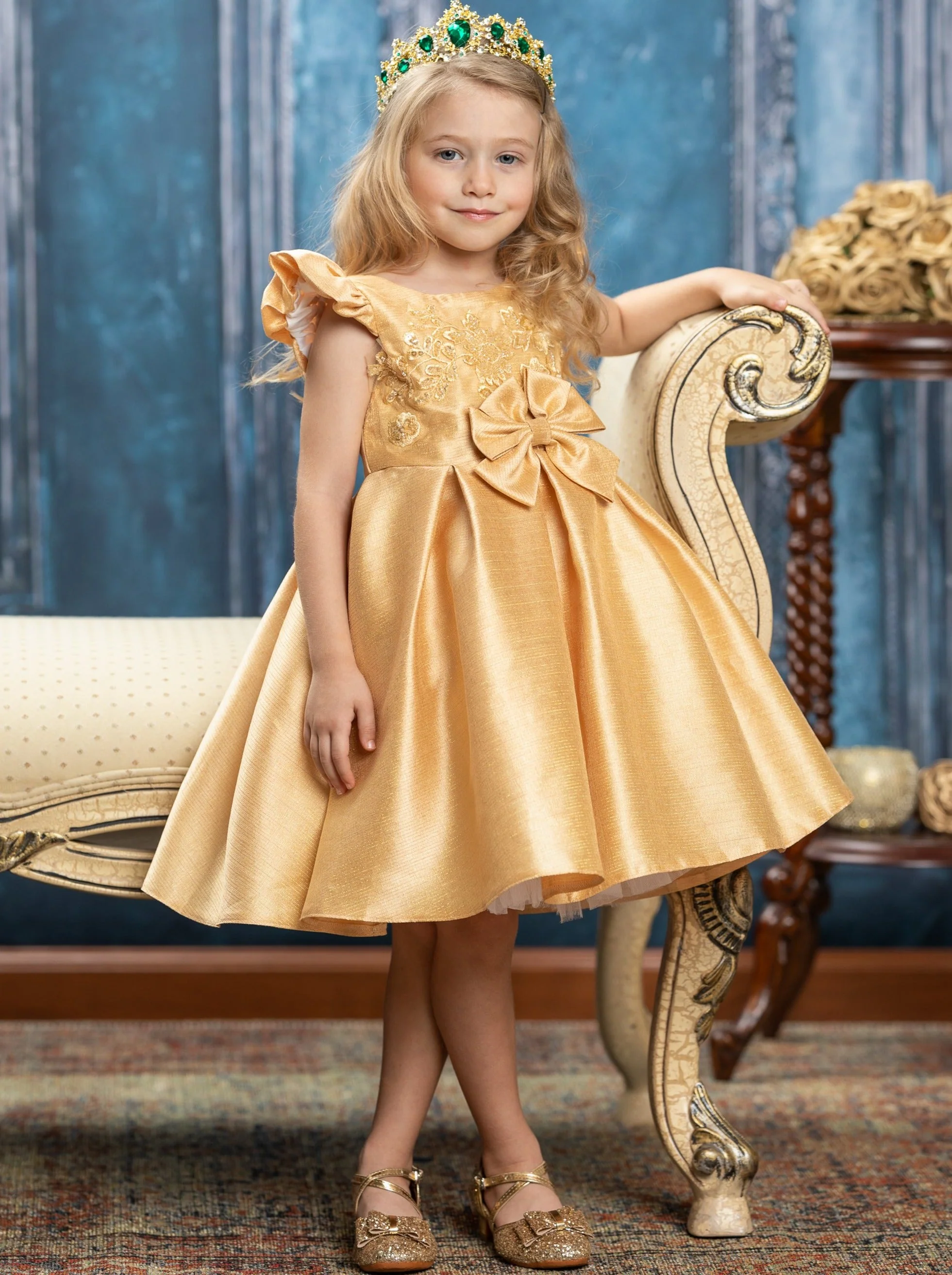 Precious Darling Embroidered Princess Dress - Image 8