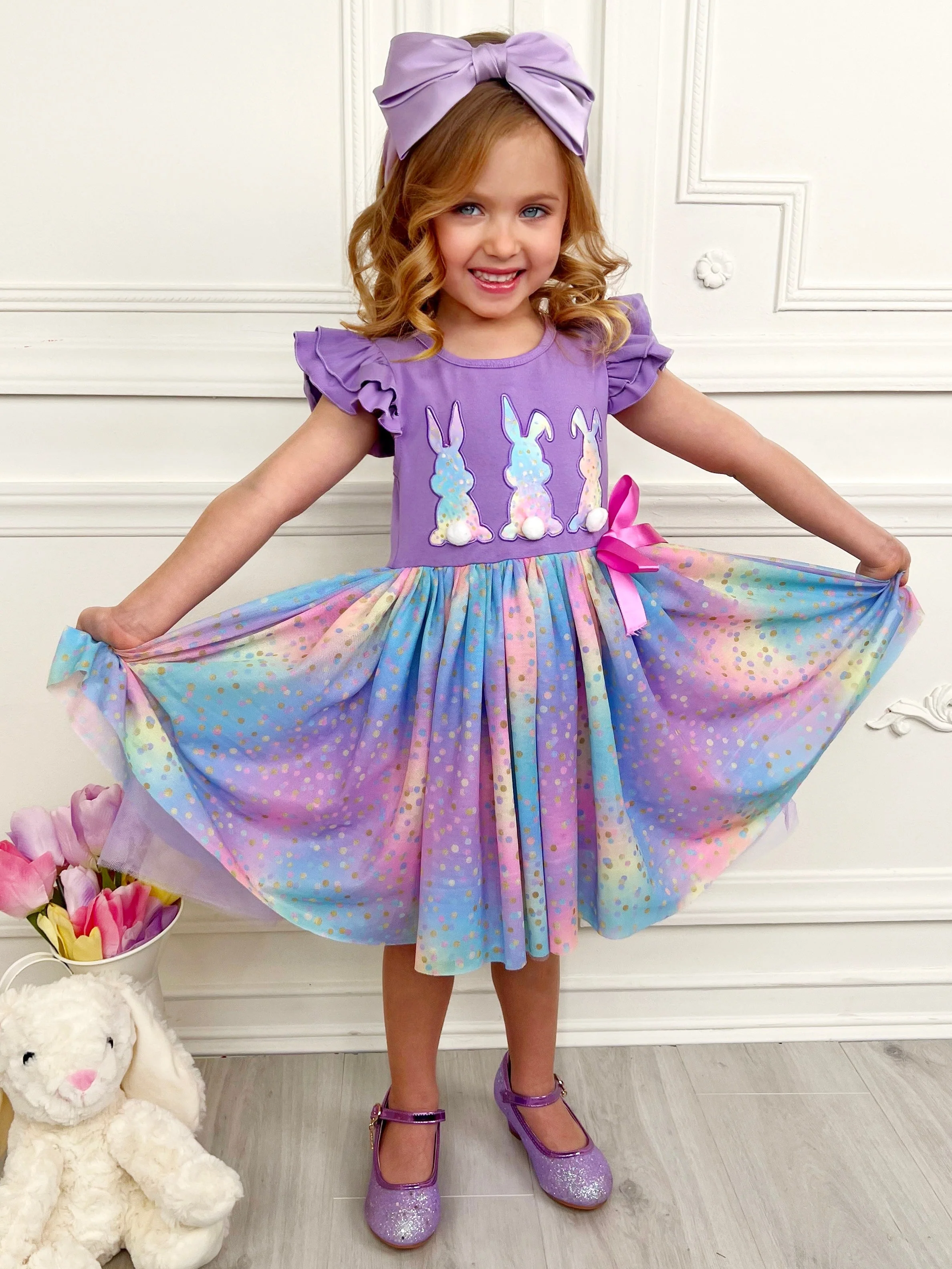 Make It Rain-bows Multicolor Tutu Dress - Image 4
