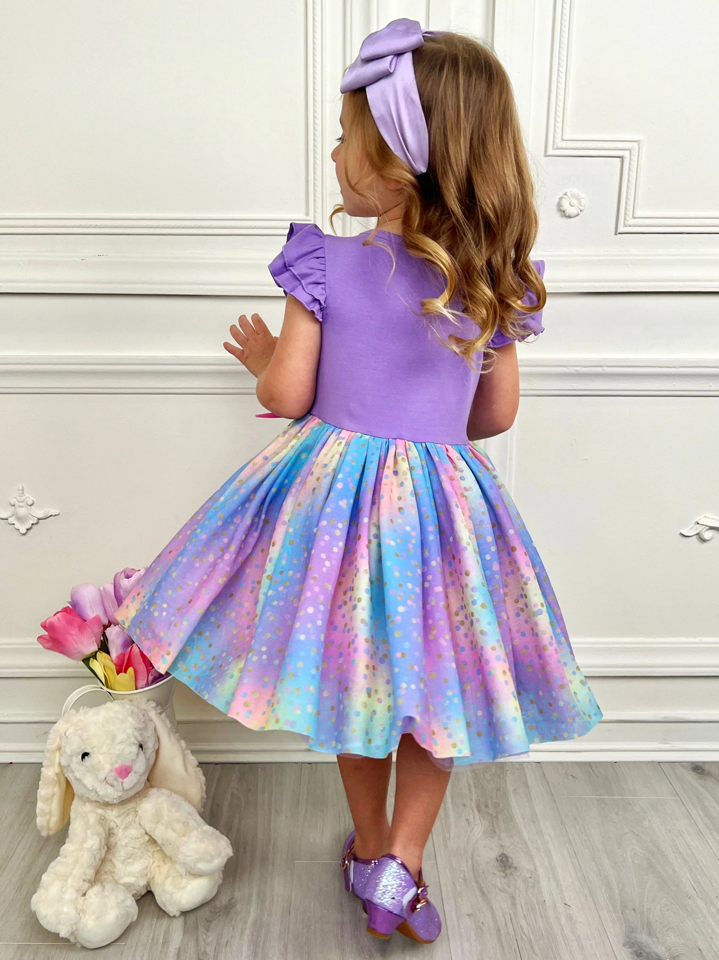 Make It Rain-bows Multicolor Tutu Dress - Image 6
