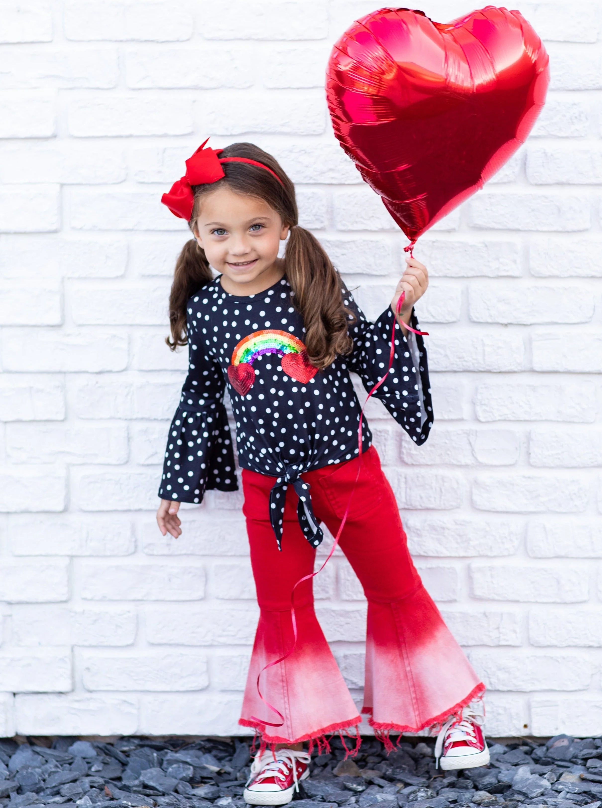 Rainbow Of Love Bell Bottom Denim Set - Image 6