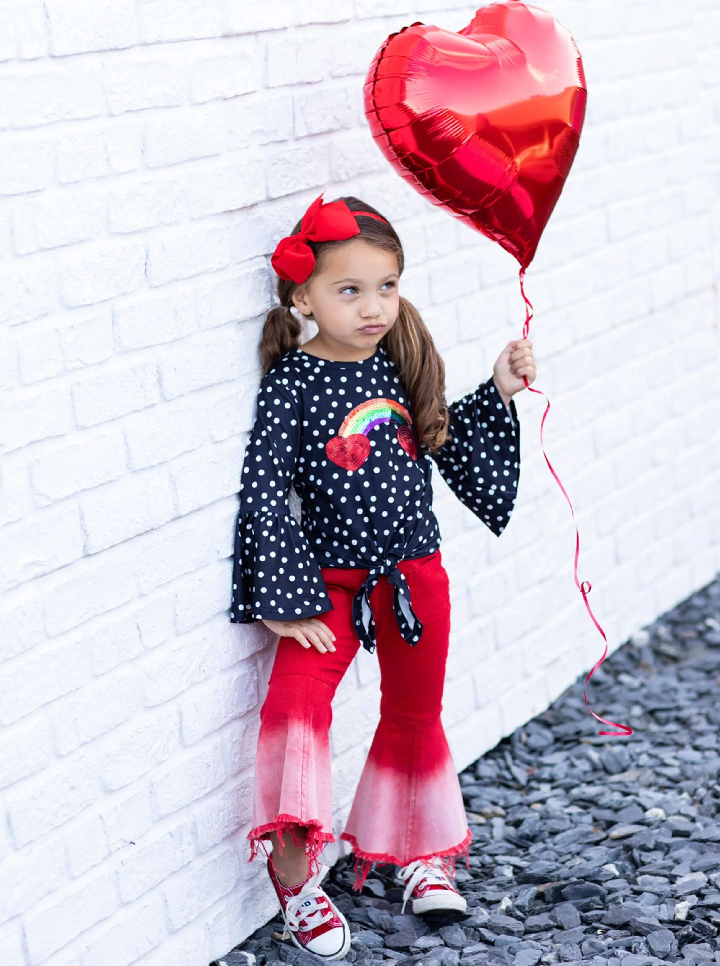 Rainbow Of Love Bell Bottom Denim Set - Image 7