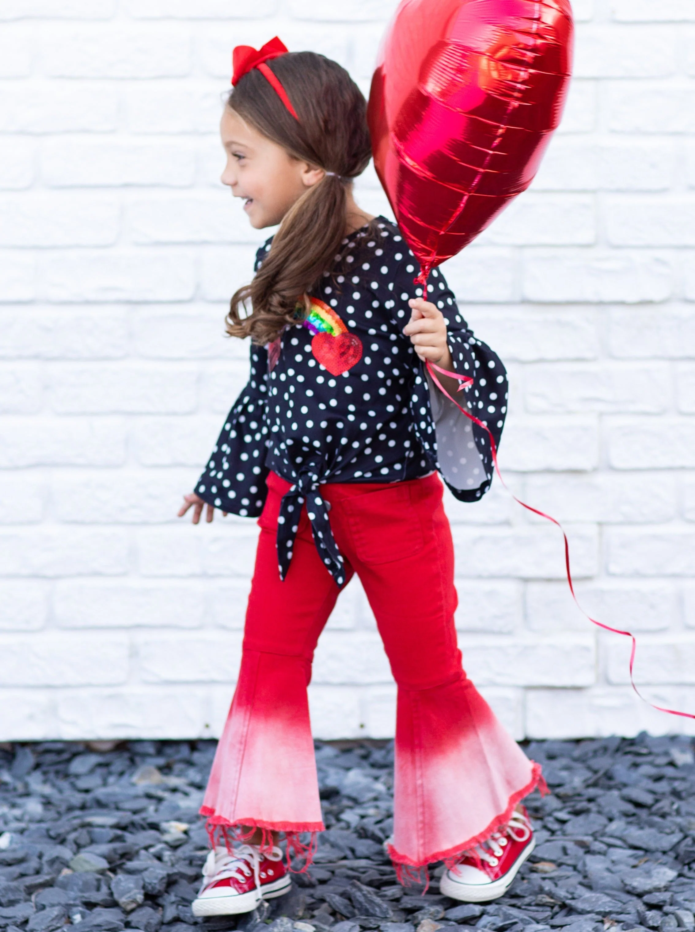 Rainbow Of Love Bell Bottom Denim Set - Image 8