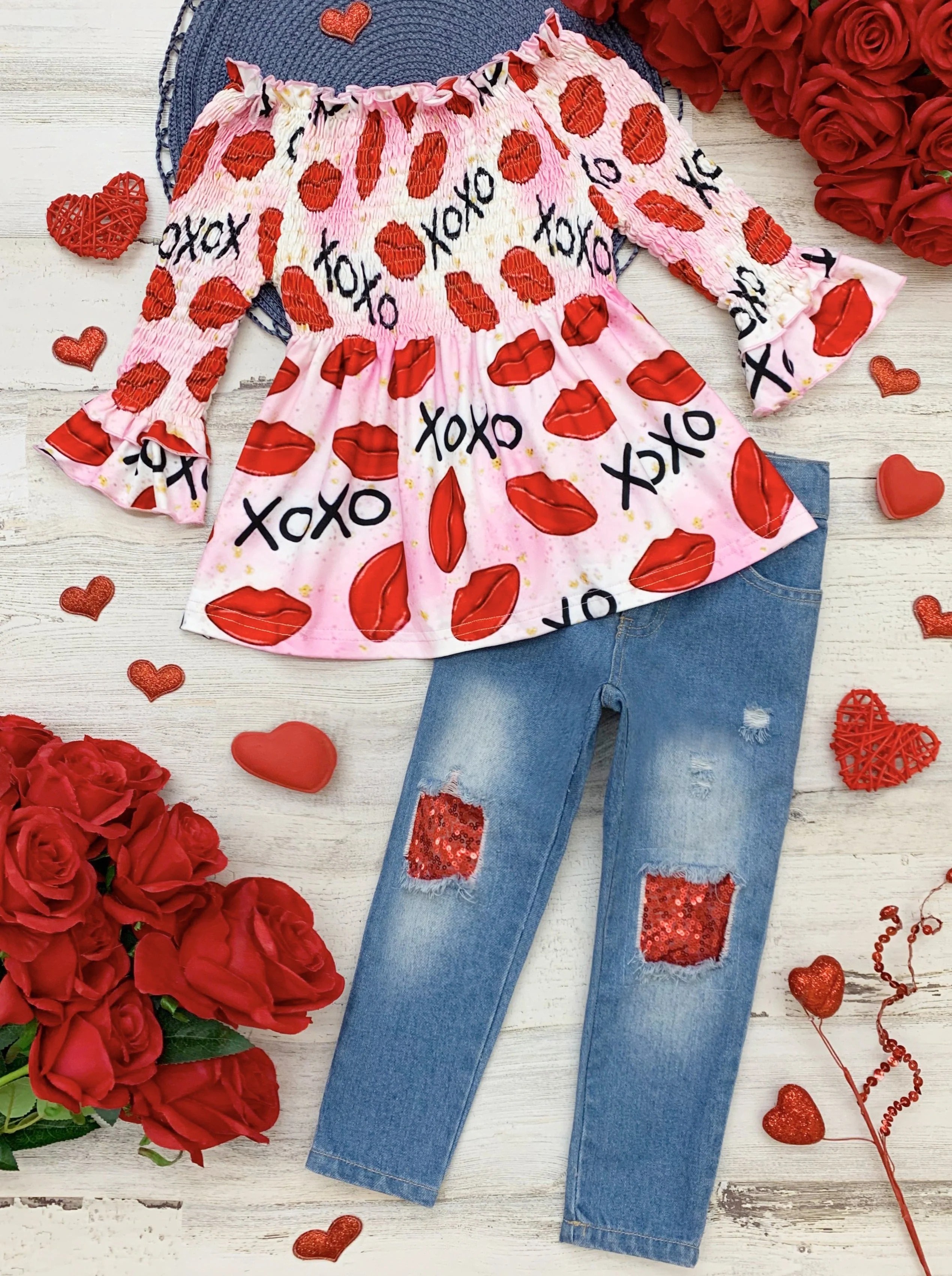 Smooches Sequin Patched Jeans Set - Image 2