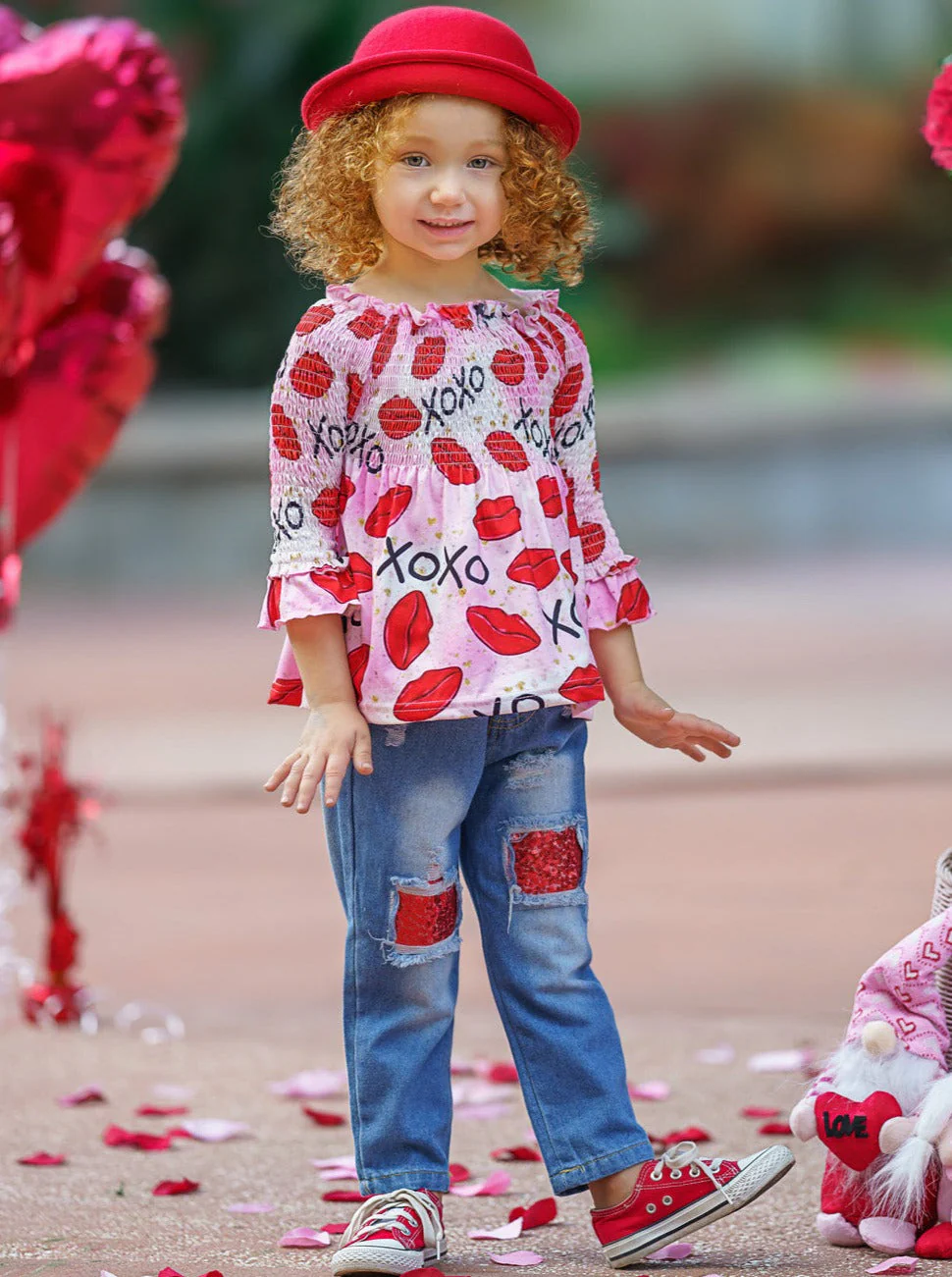 Smooches Sequin Patched Jeans Set - Image 4