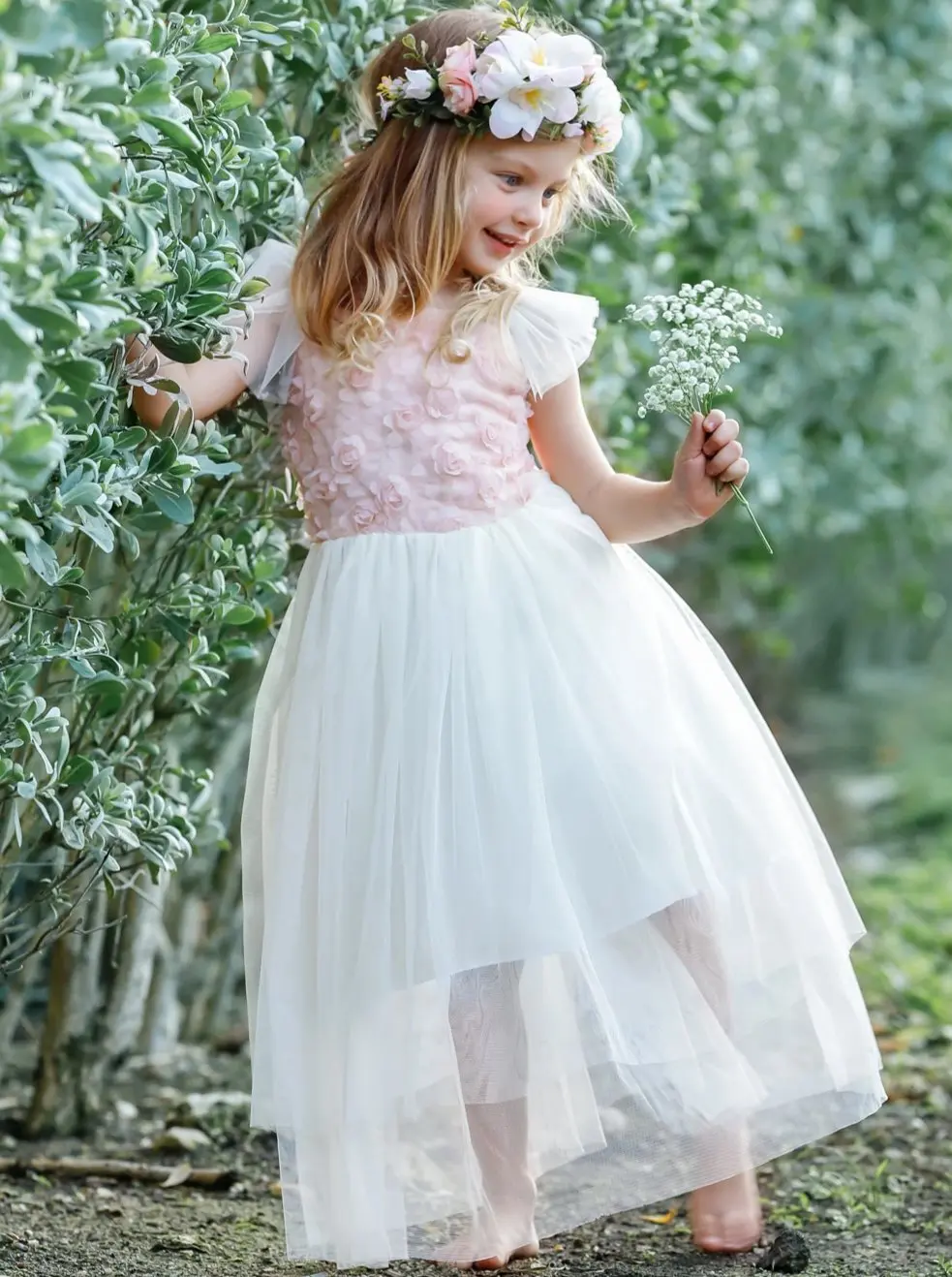 Pretty Perfect Textured Tutu Maxi Dress - Image 2
