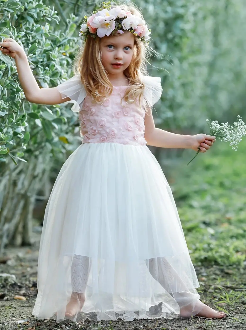 Pretty Perfect Textured Tutu Maxi Dress - Image 3
