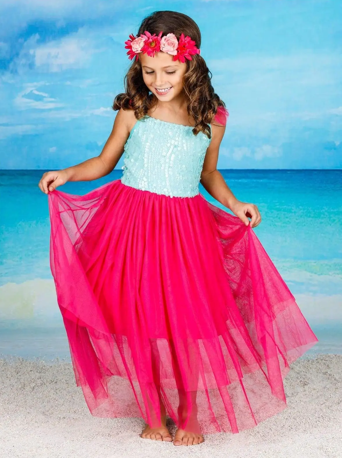 Pretty Perfect Textured Tutu Maxi Dress - Image 6