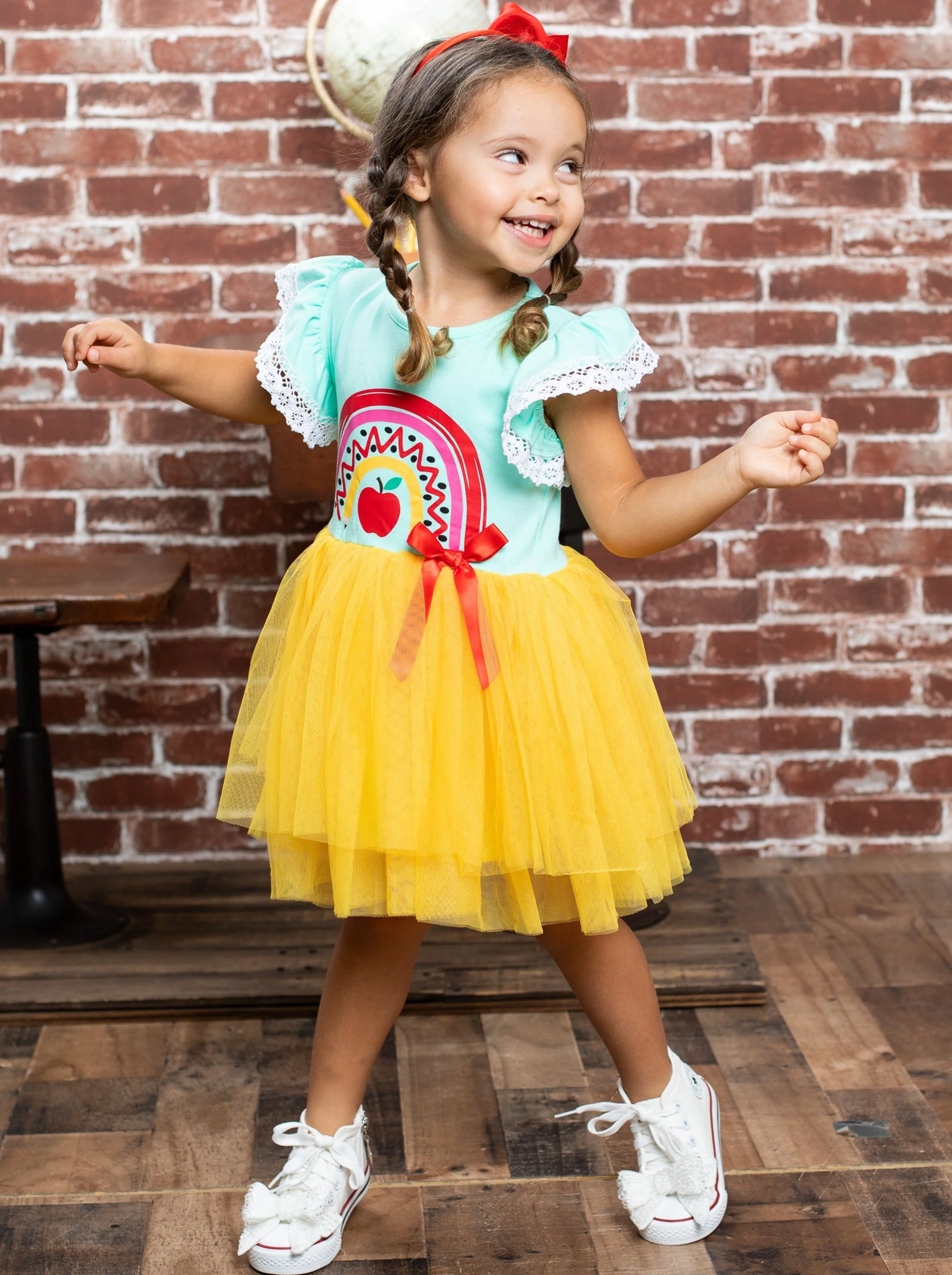 Learning Rainbow Tutu Dress - Image 4