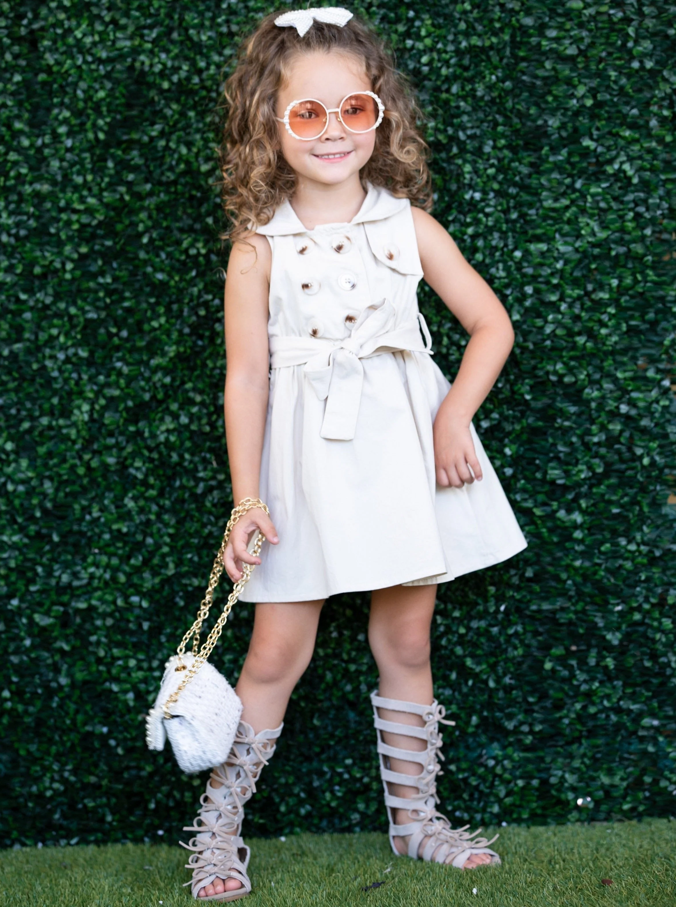How Timeless Belted Trench Dress - Image 10