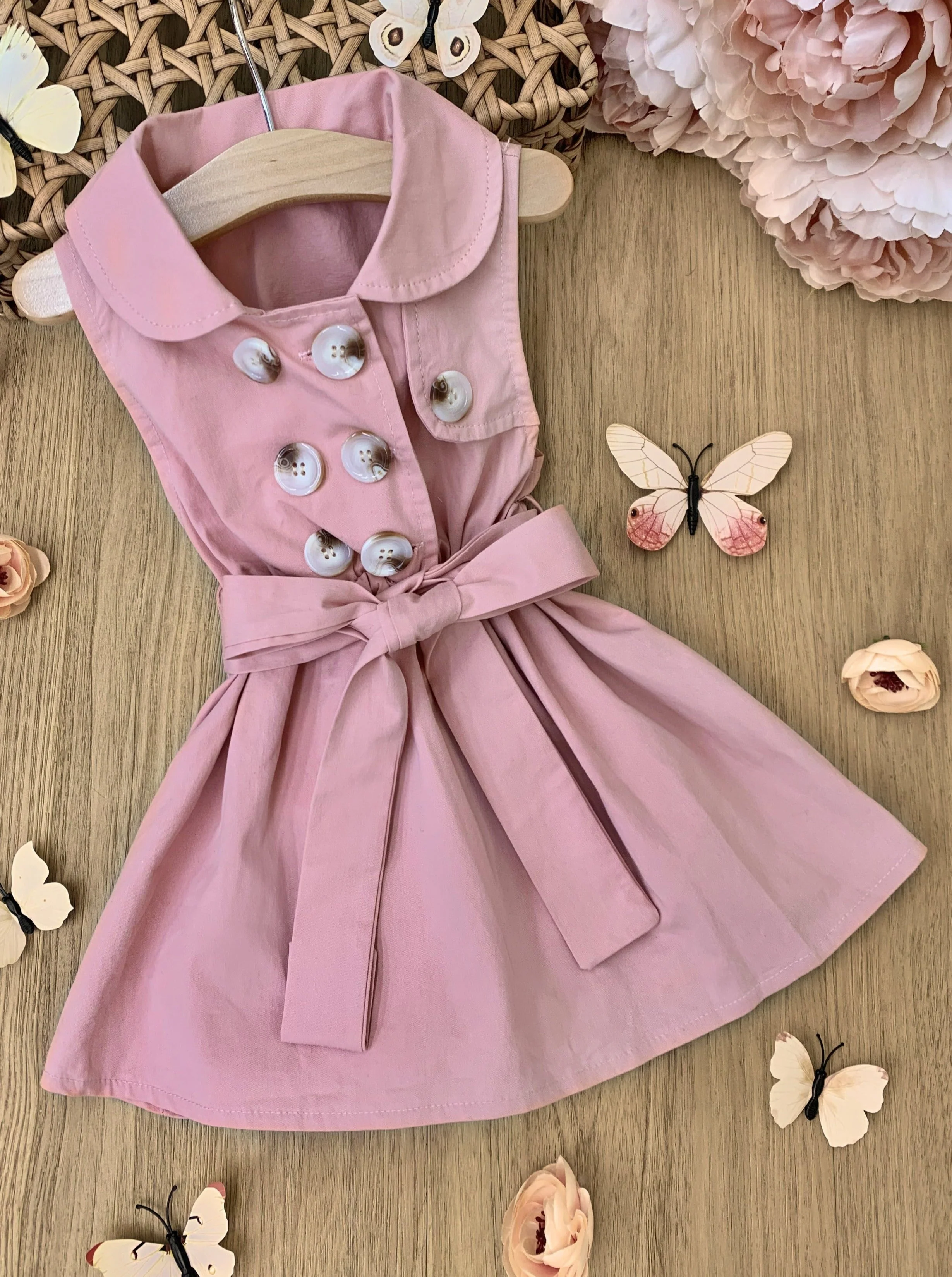 How Timeless Belted Trench Dress - Image 13