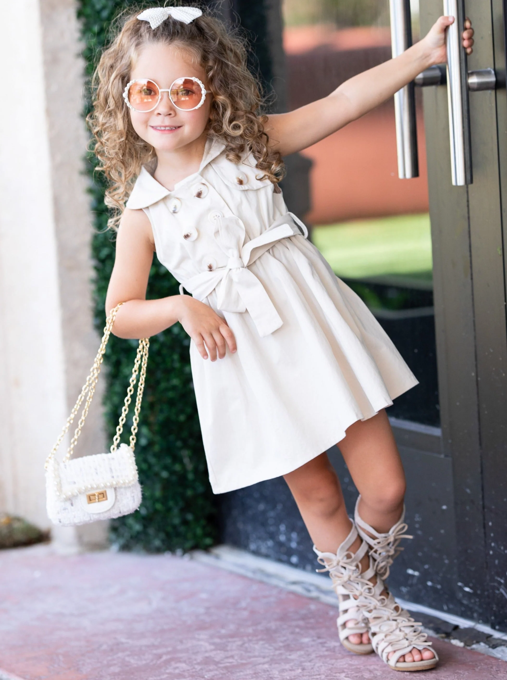 How Timeless Belted Trench Dress - Image 4