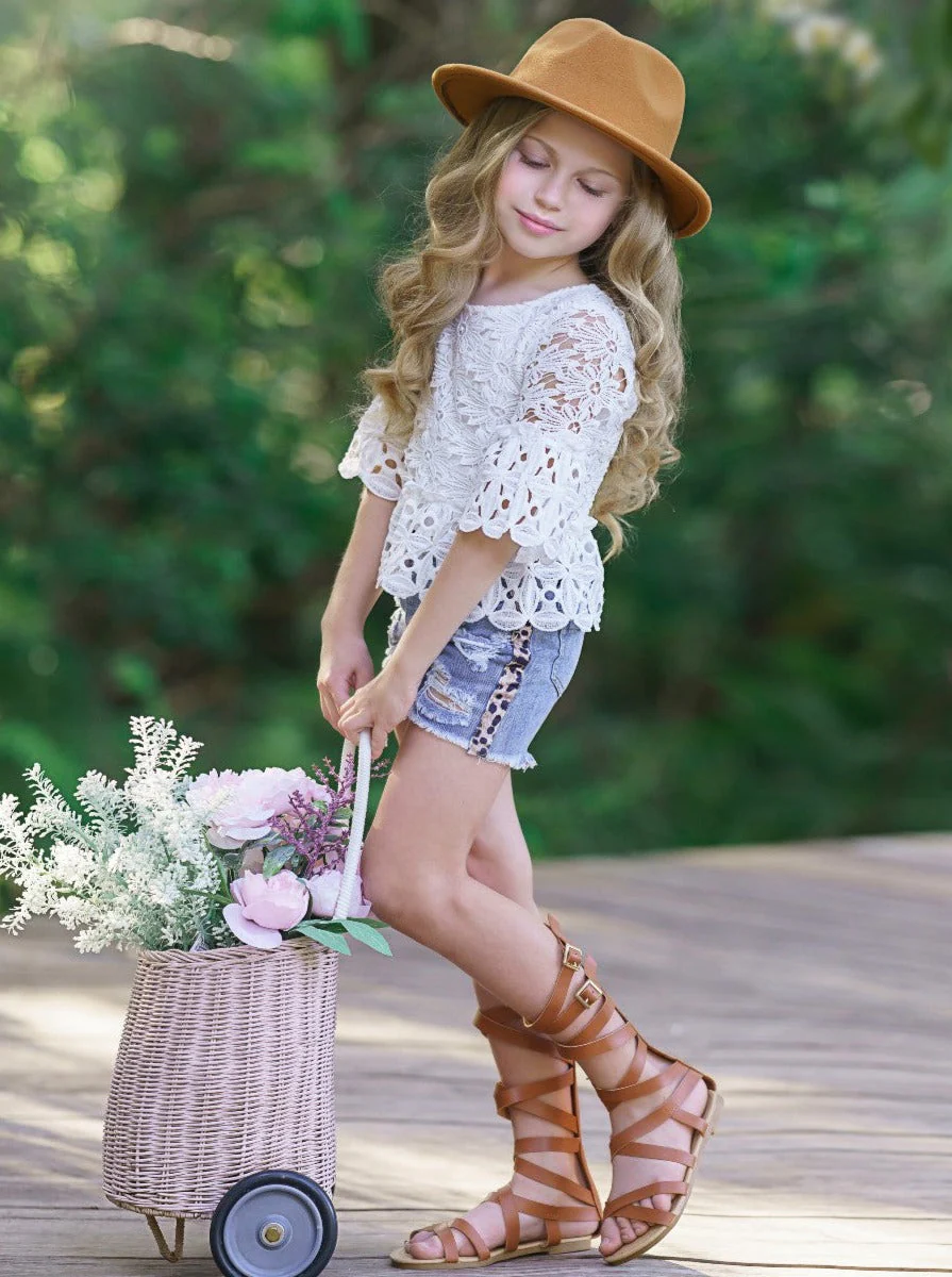Never Ending Summer Denim Shorts Set - Image 6