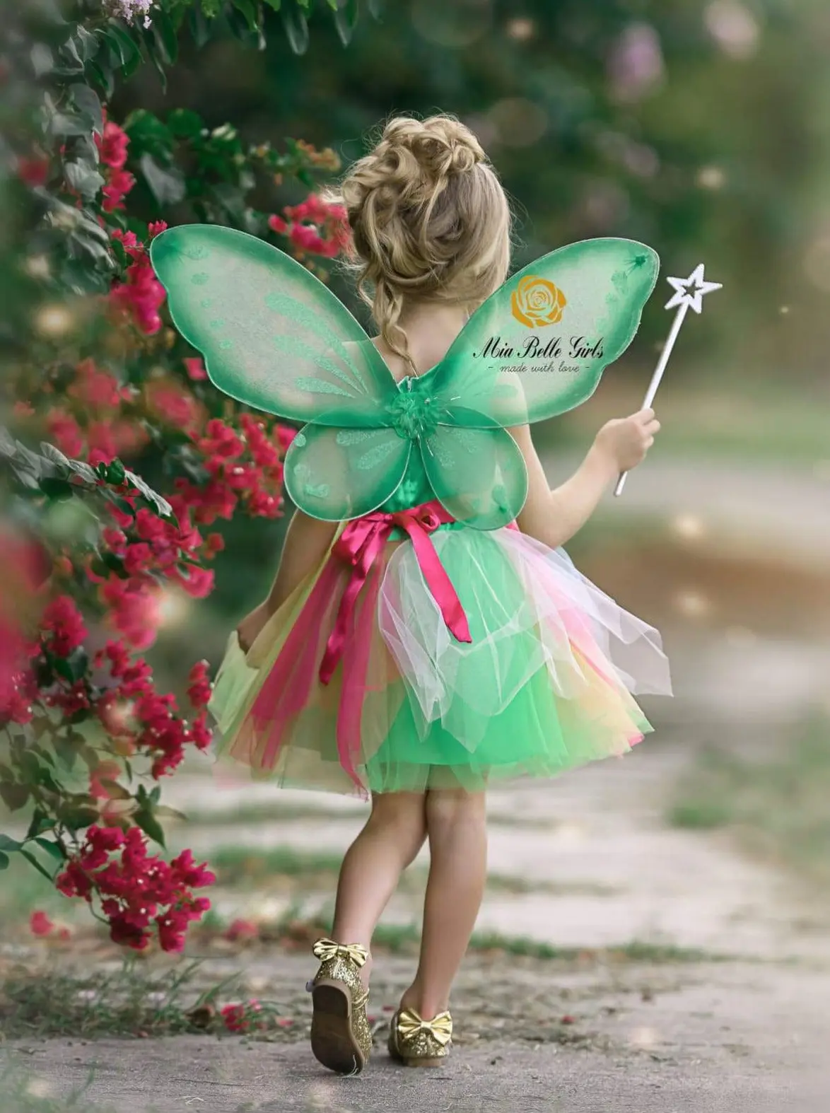 Girls Neverland Fairy Tutu Costume Dress - Image 3
