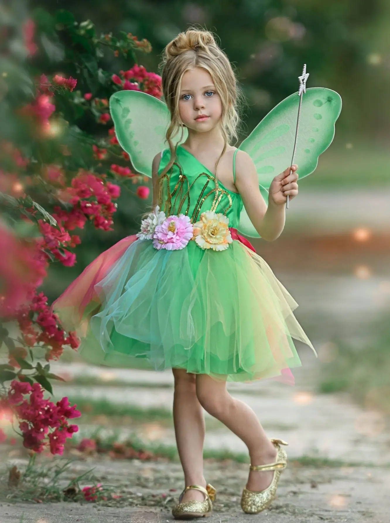 Girls Neverland Fairy Tutu Costume Dress - Image 4