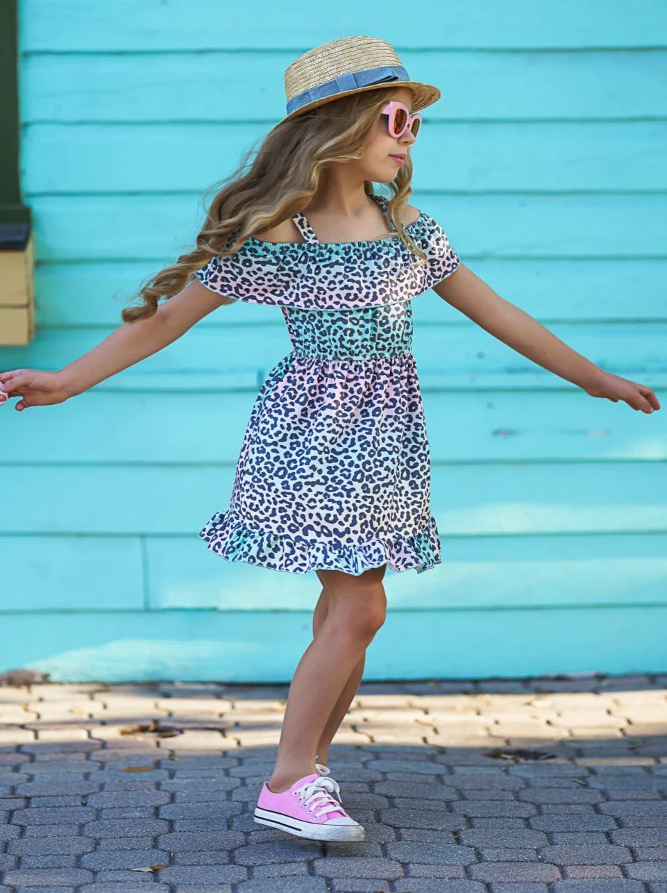 No Flaws Here Leopard Rainbow Sundress - Image 4