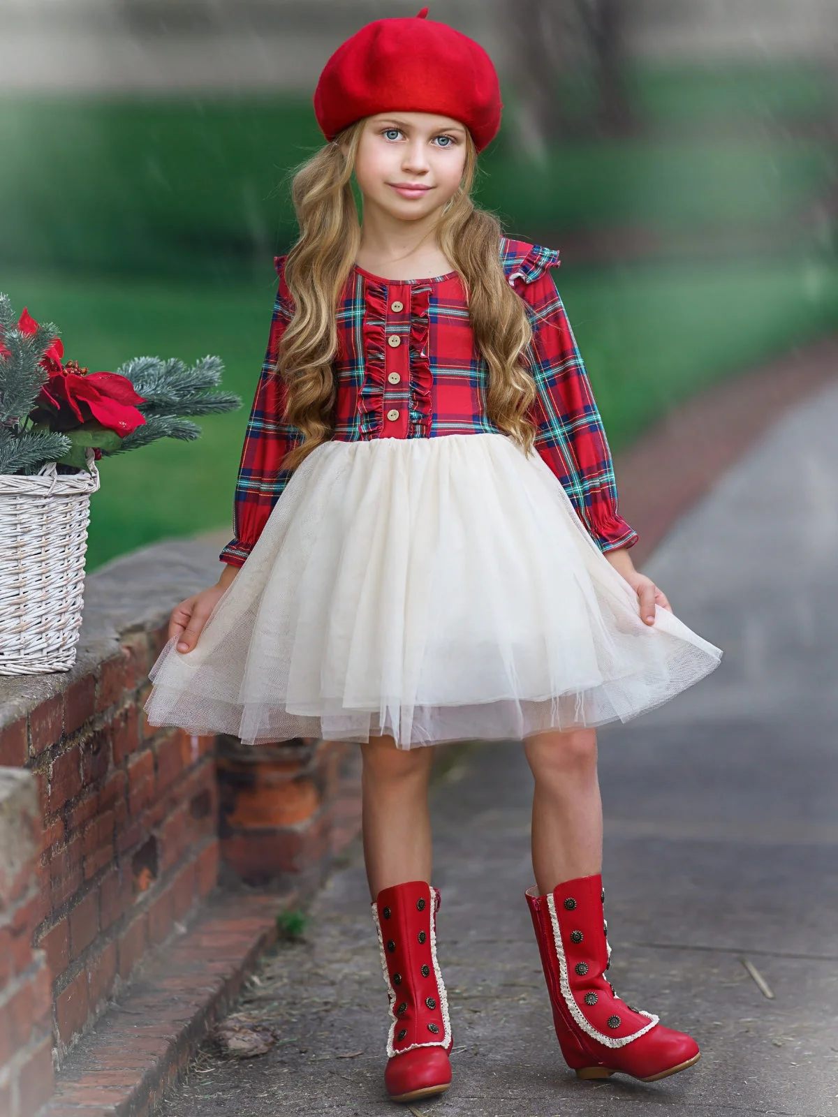 Scottish Tartan Plaid Tutu Dress - Image 2