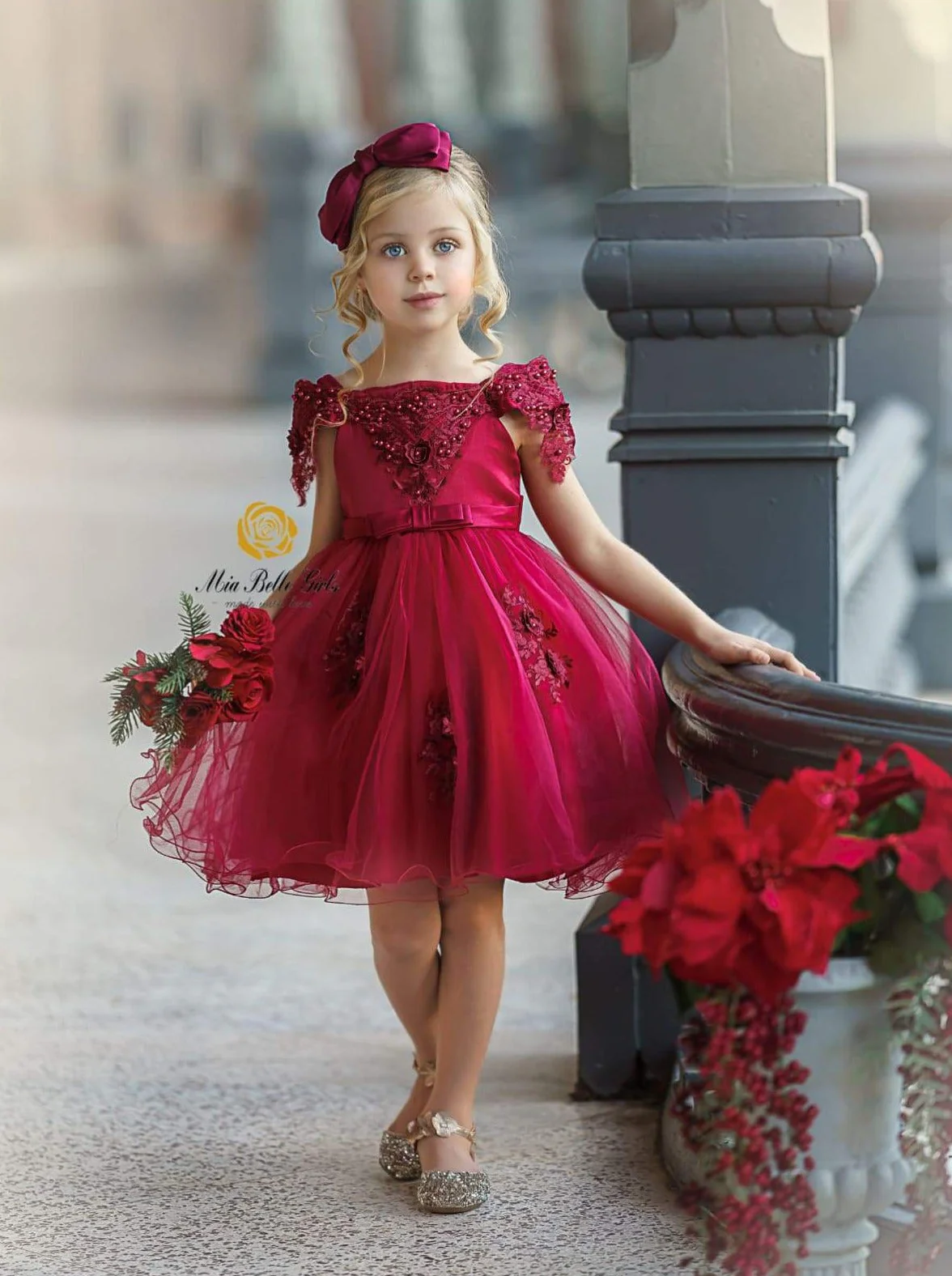'Tis The Season Lace Applique Holiday Dress - Image 12