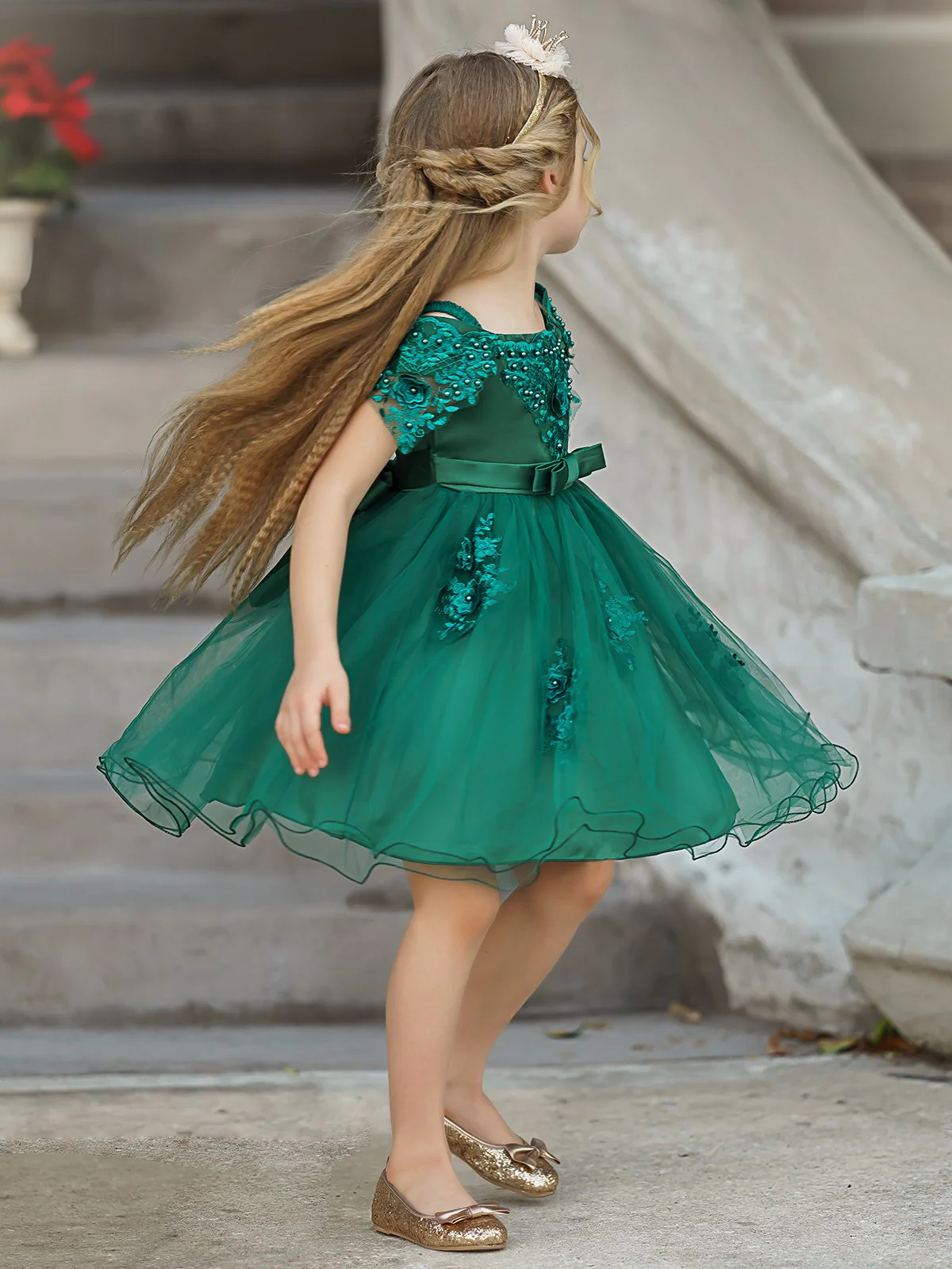 'Tis The Season Lace Applique Holiday Dress - Image 15