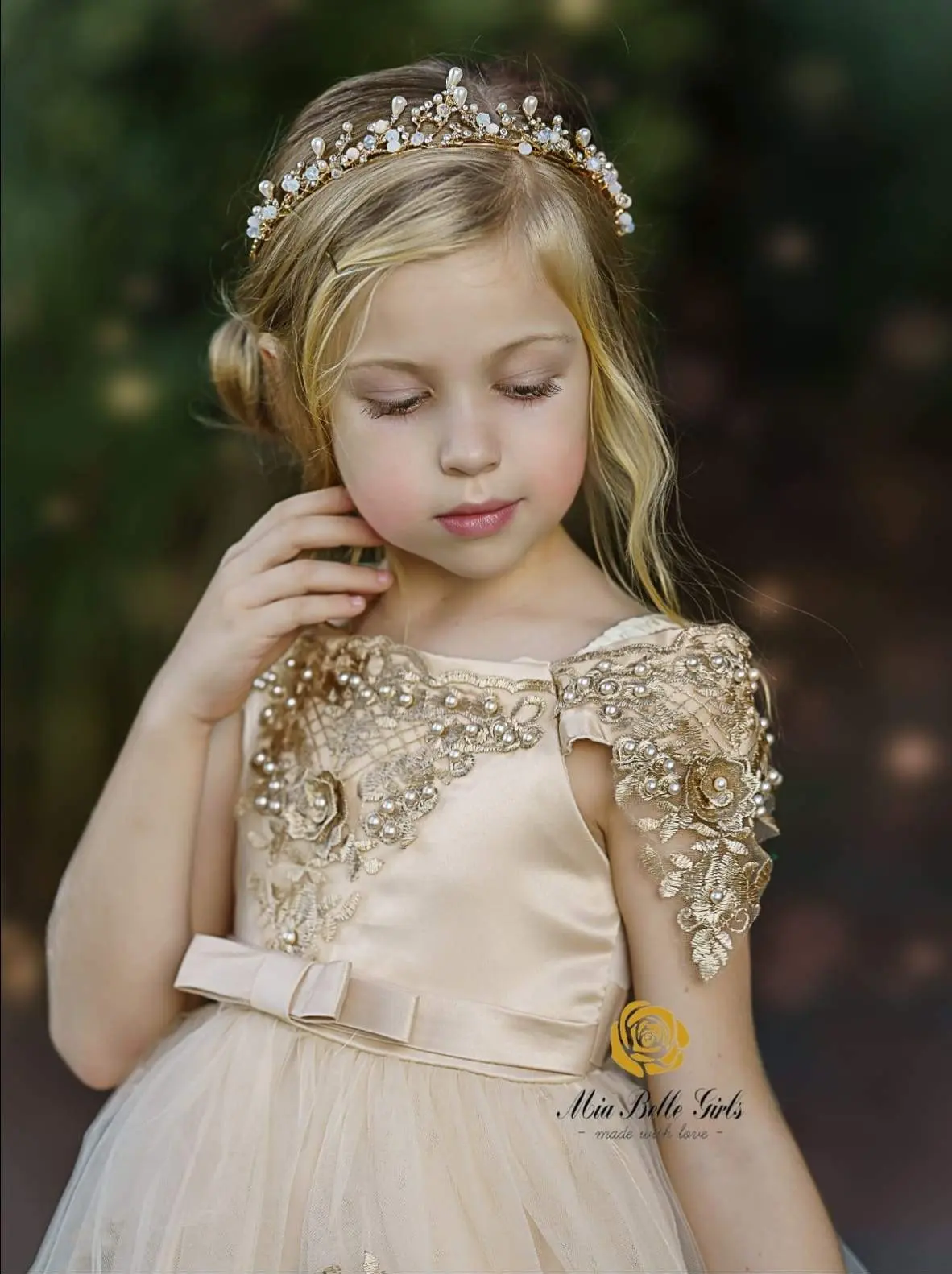 Champagne Dream Princess Dress - Image 3