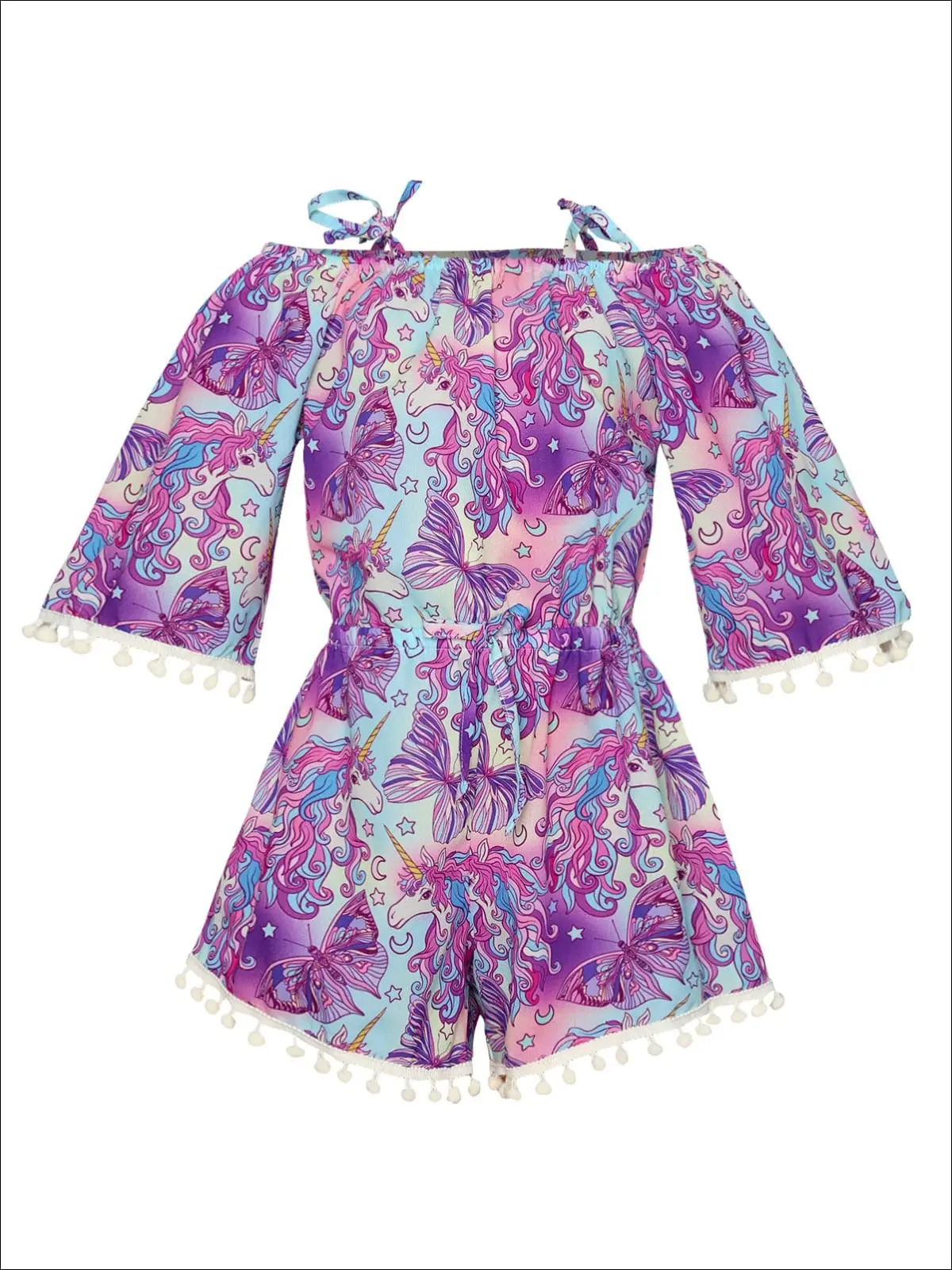 Garden Party Cold Shoulder Romper - Image 8