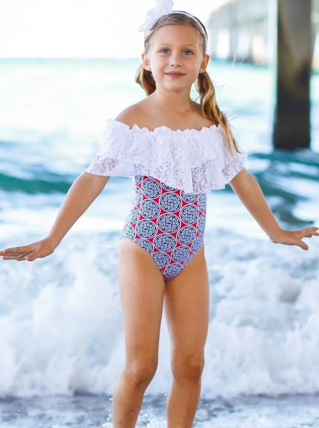 Amazing Waves One Piece Swimsuit - Image 3