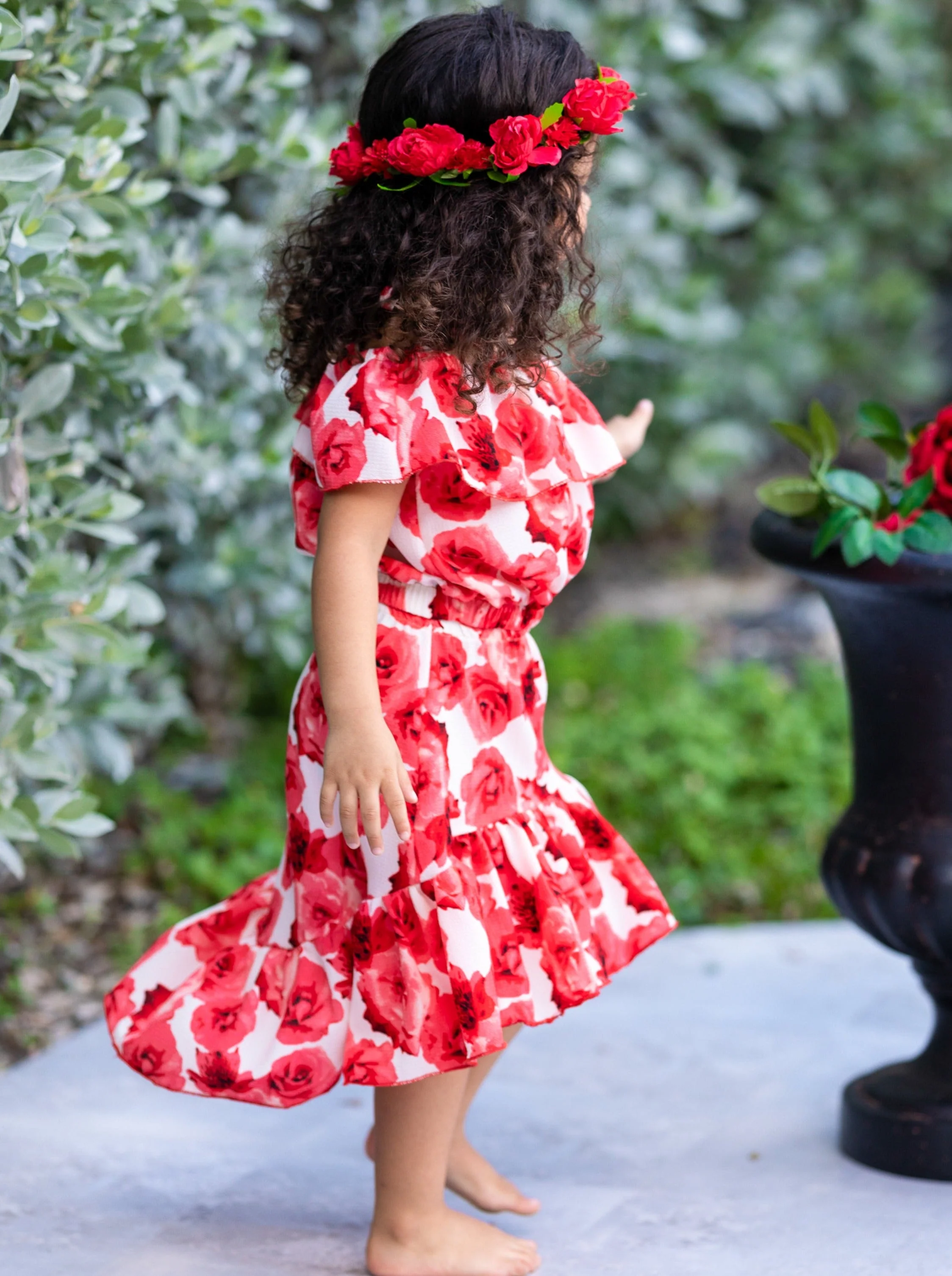 Ok Bloomer Ruffle Hi-Lo Skirt Set - Image 6