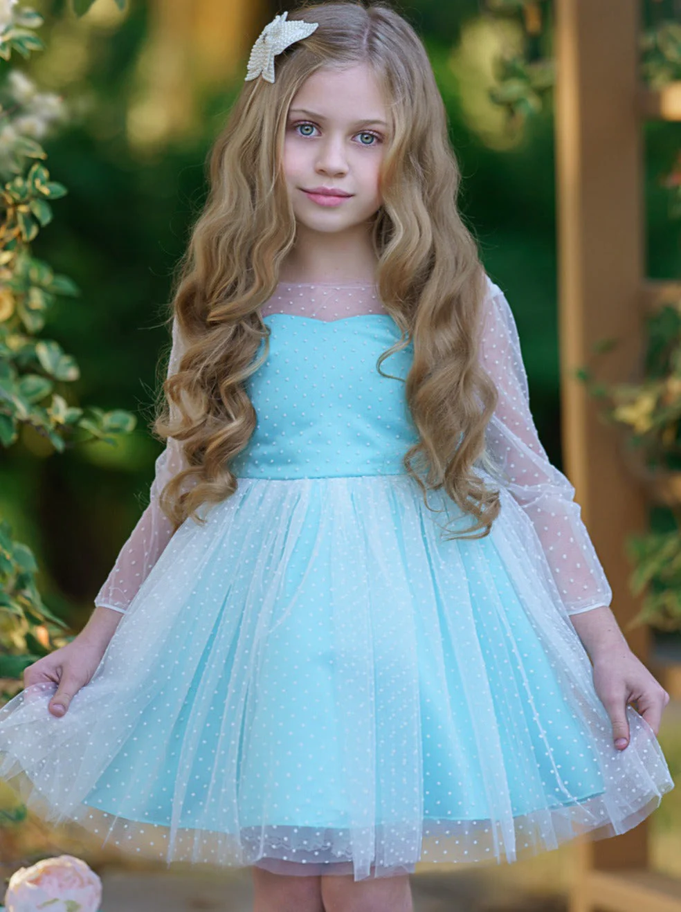 Polka Dot Bow Back Party Dress - Image 10