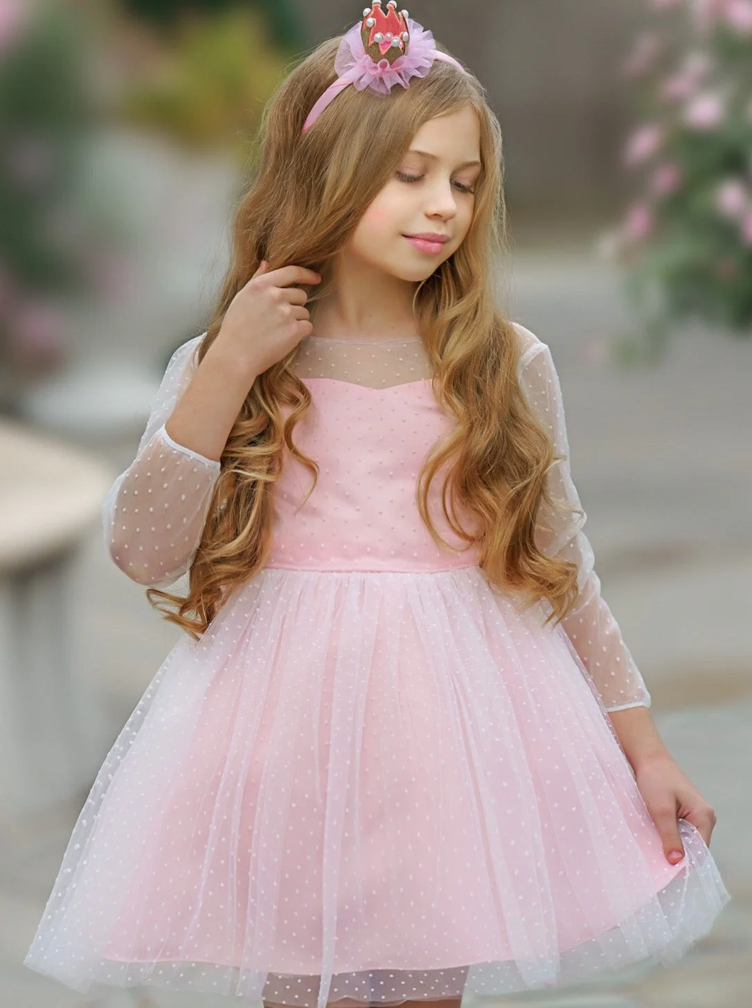 Polka Dot Bow Back Party Dress - Image 11