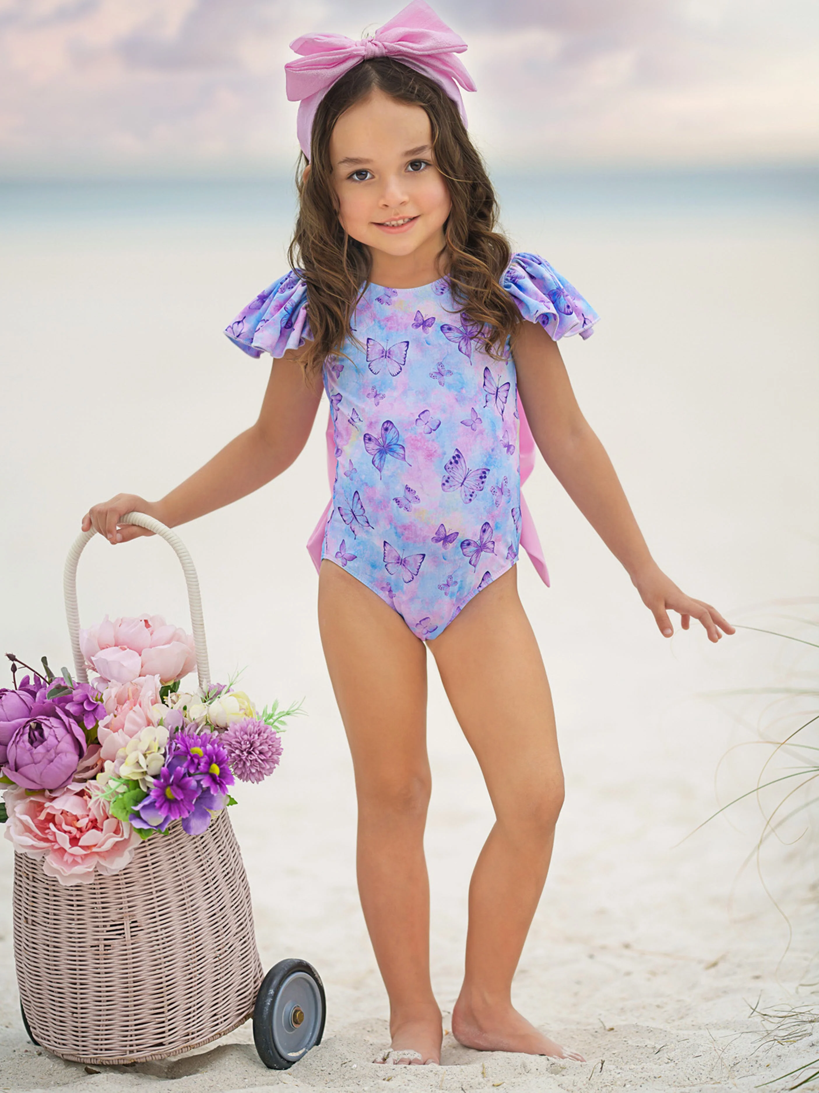 Butterfly Dreams Flutter Sleeve One Piece Swimsuit - Image 5
