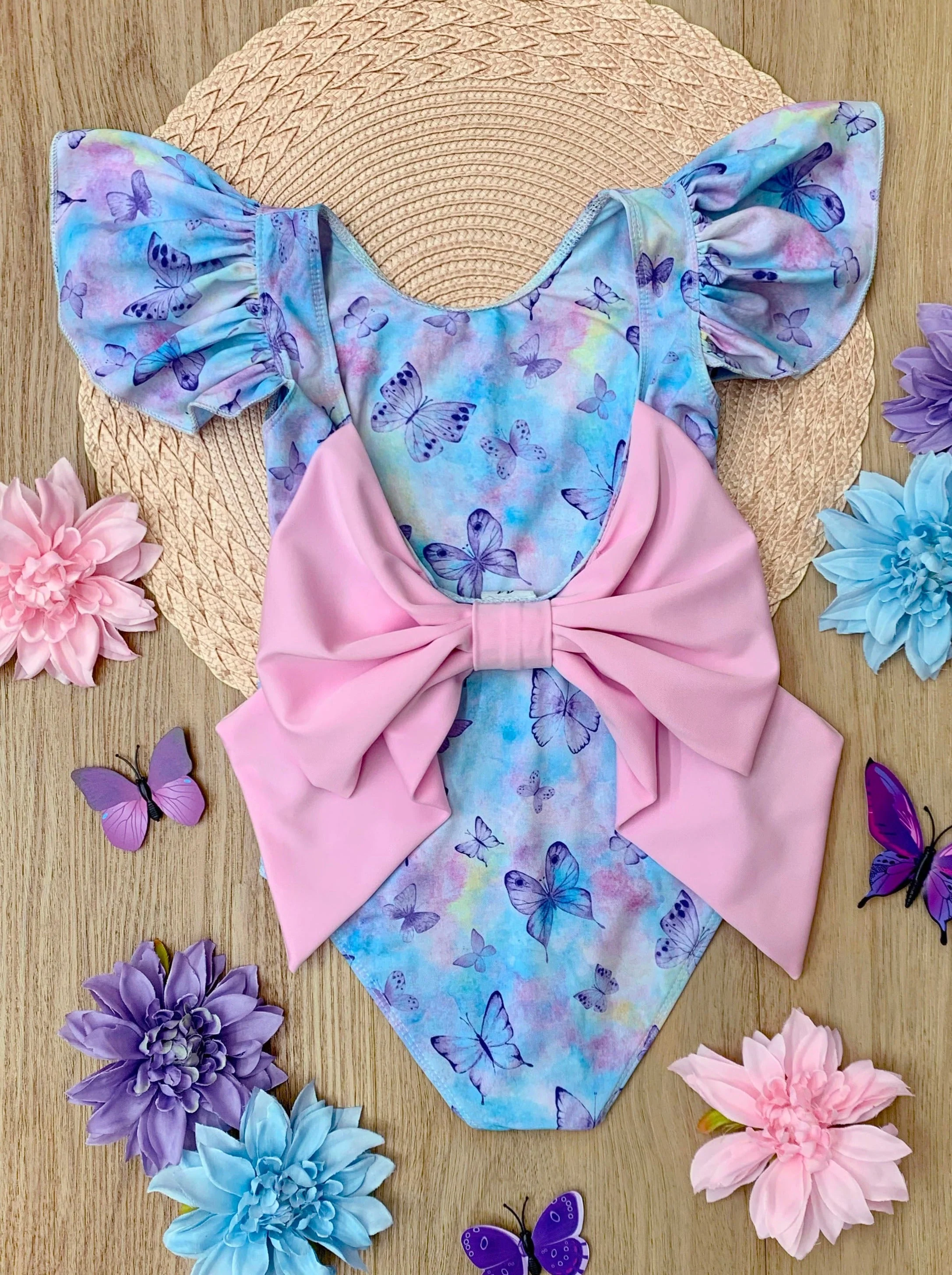 Butterfly Dreams Flutter Sleeve One Piece Swimsuit - Image 6