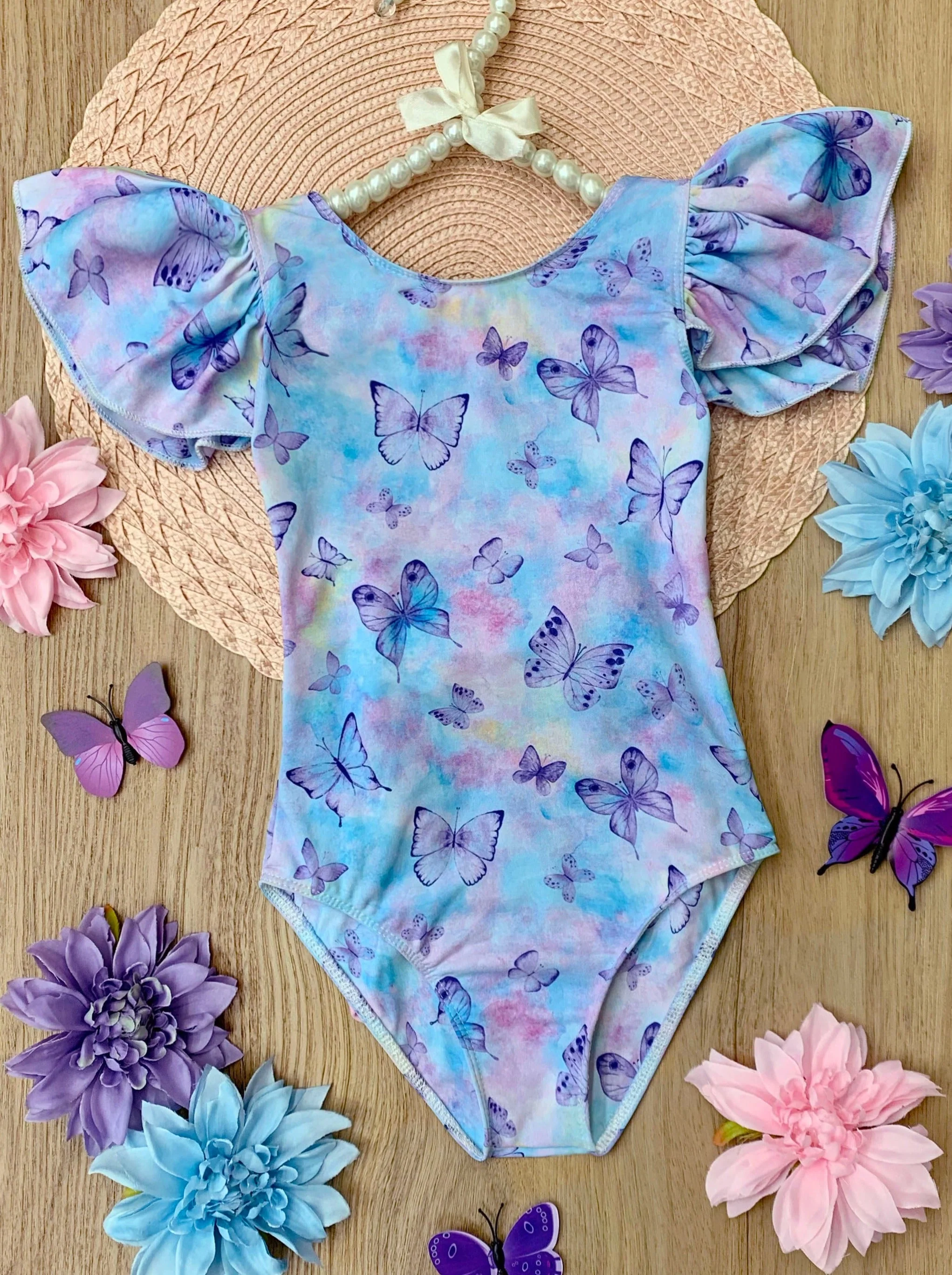Butterfly Dreams Flutter Sleeve One Piece Swimsuit - Image 7