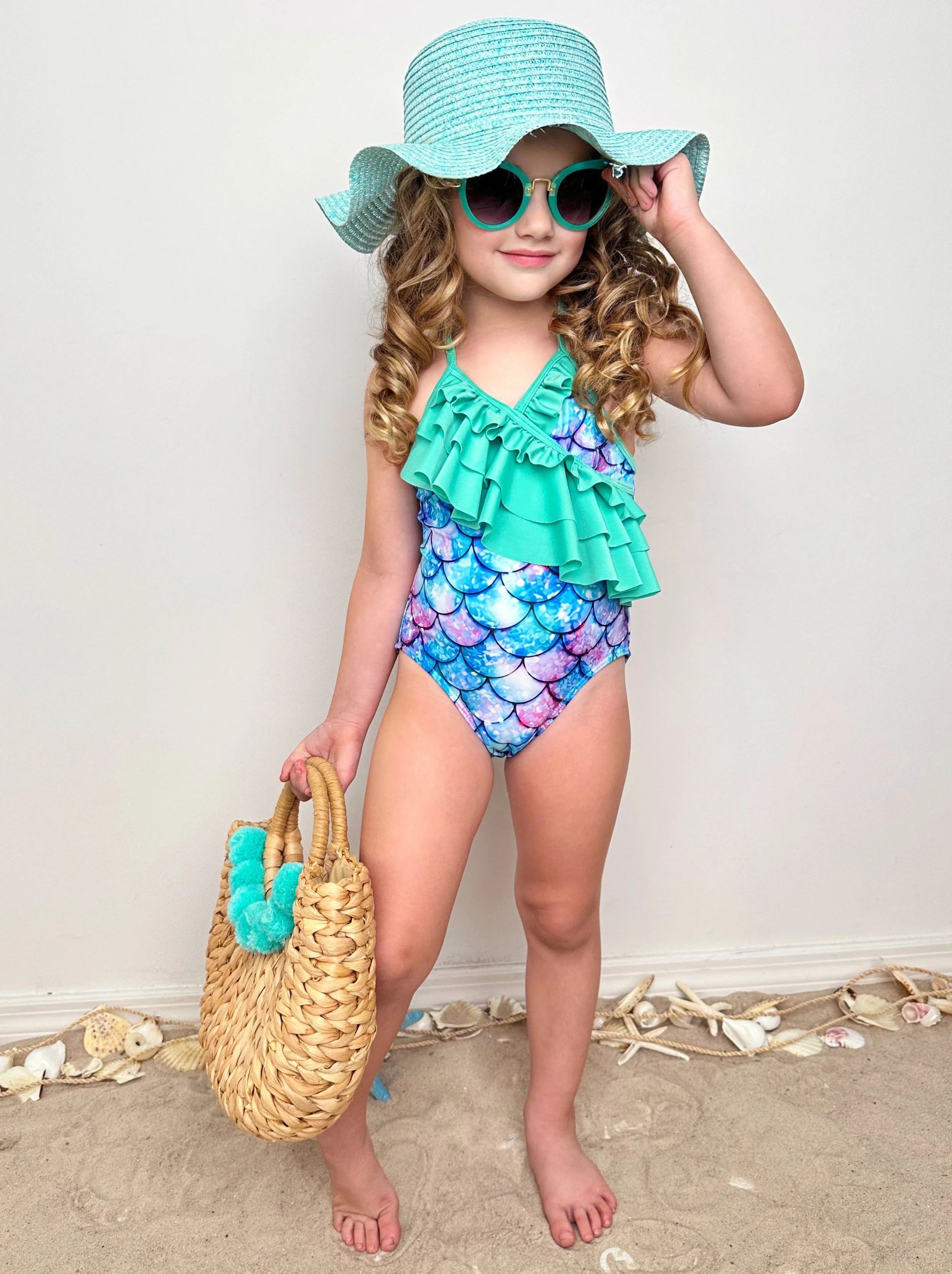 Enchanted Vacay Mermaid Print One-Piece Swimsuit - Image 2