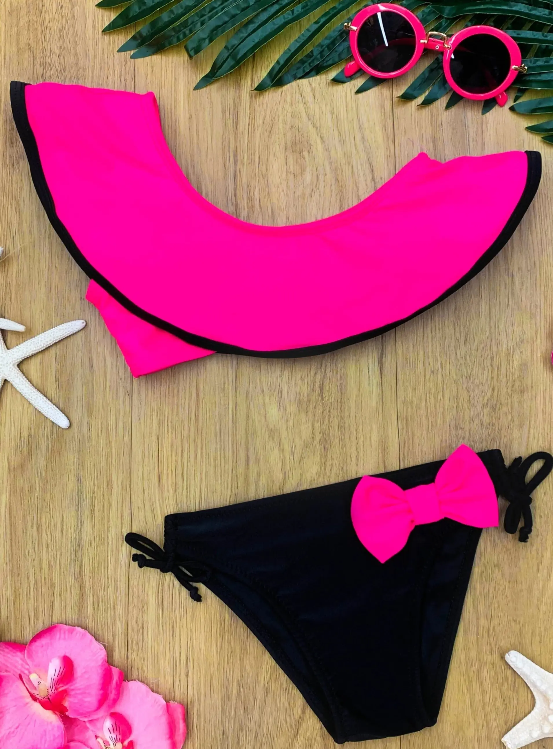 Hot Pink Diva Two Piece Swimsuit - Image 3