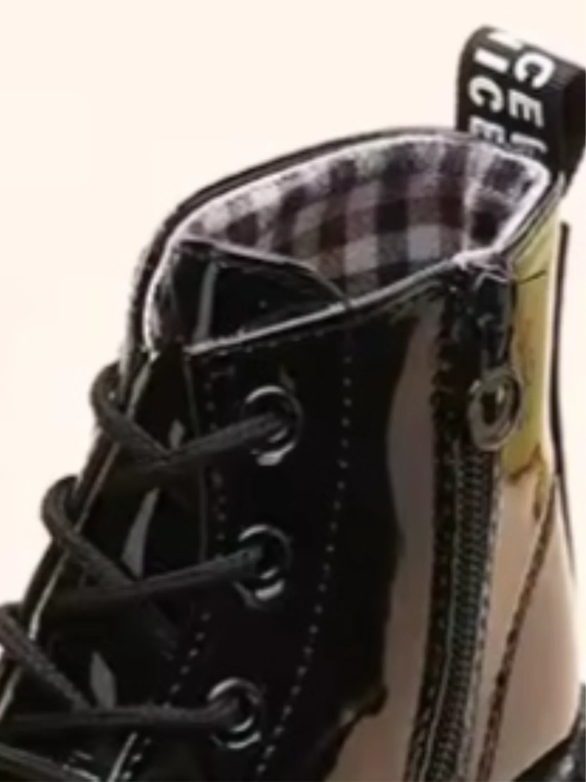 Patent Preppy Style Boots By Liv and Mia - Image 5