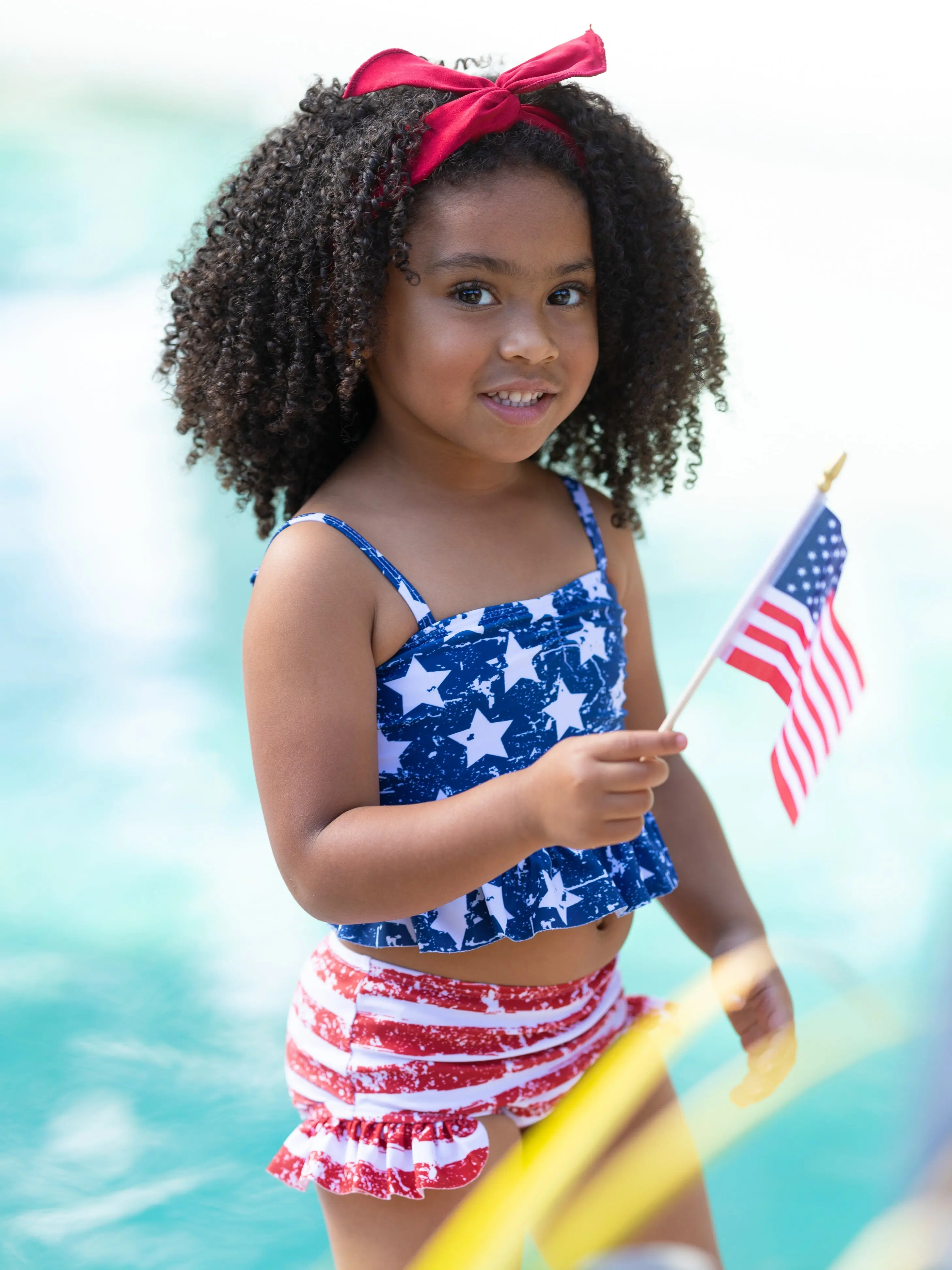 Star Spangled Tankini Two Piece Swimsuit - Image 7