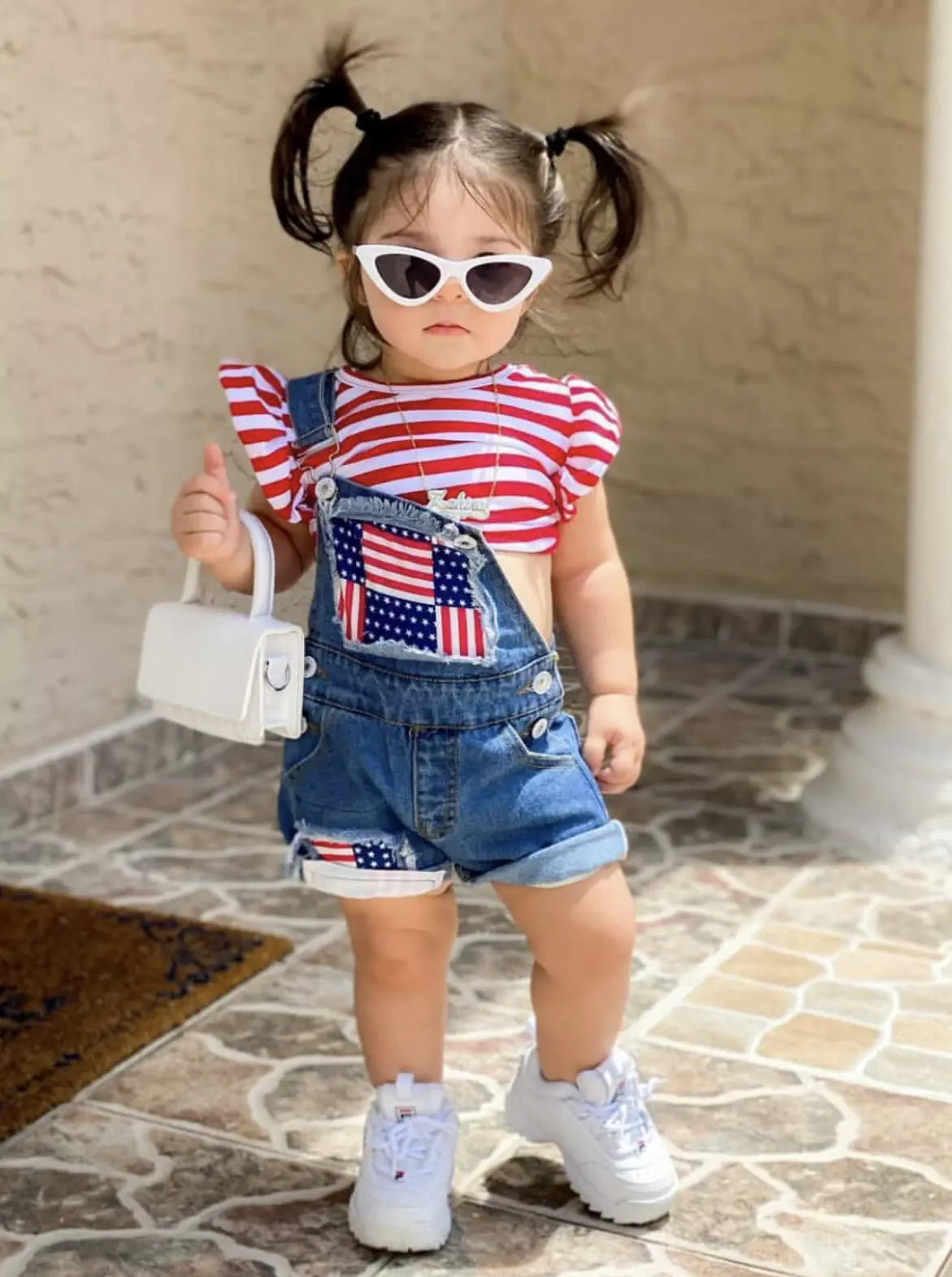 Give Me Liberty Denim Overalls Set - Image 6