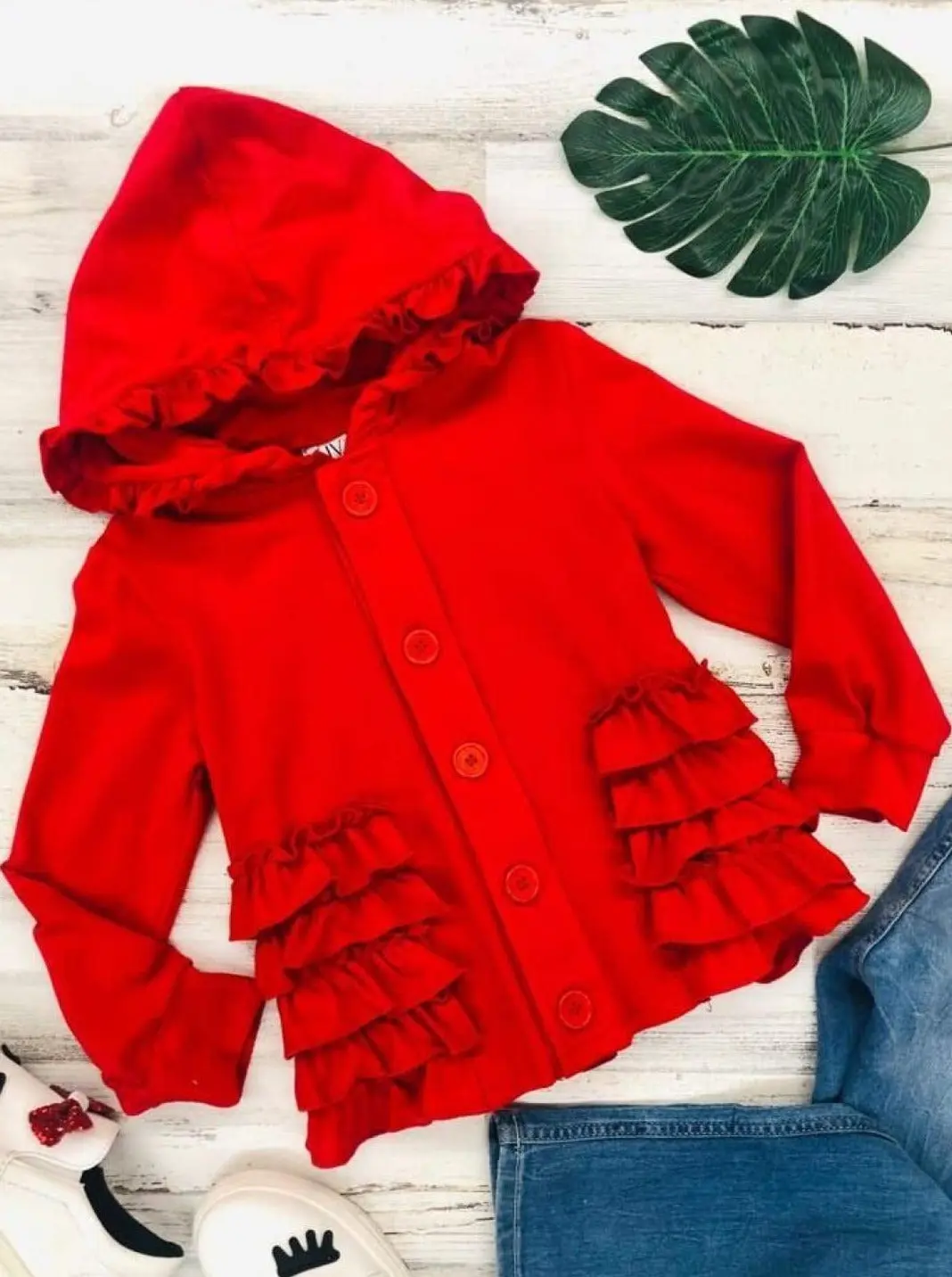 Ruby Passion Hoodie Cardigan - Image 3