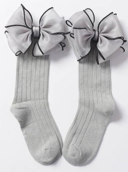 Girls Pitter Patter Bow Socks - Image 2