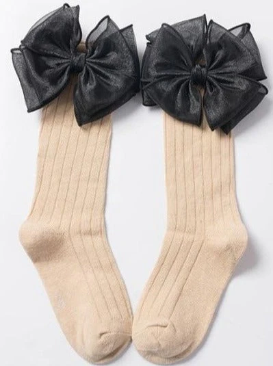 Girls Pitter Patter Bow Socks - Image 3