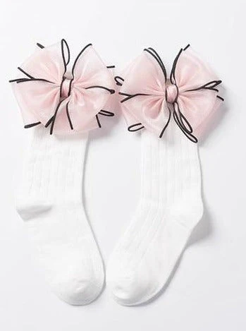 Girls Pitter Patter Bow Socks - Image 6