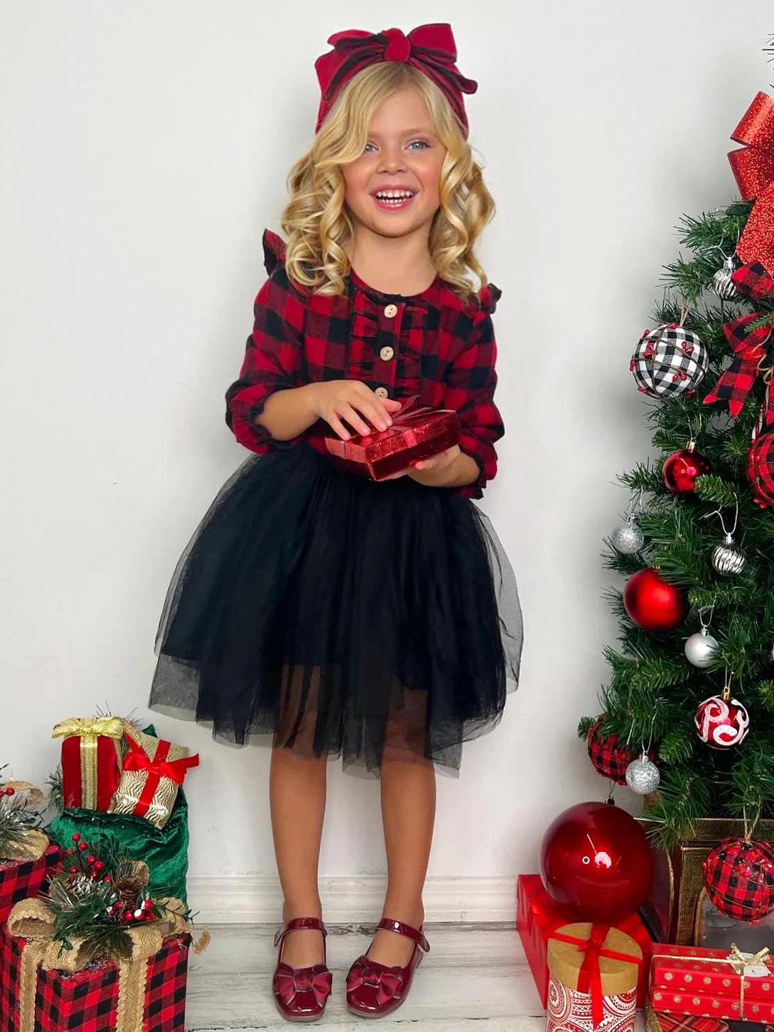 Pretty Plaid Ruffled Tutu Dress - Image 8