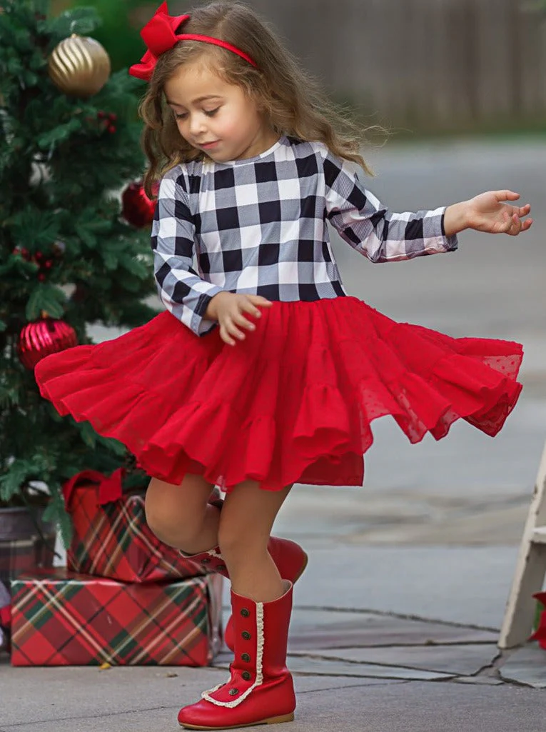 Plaid-Tastic Winter Tutu Dress - Image 13