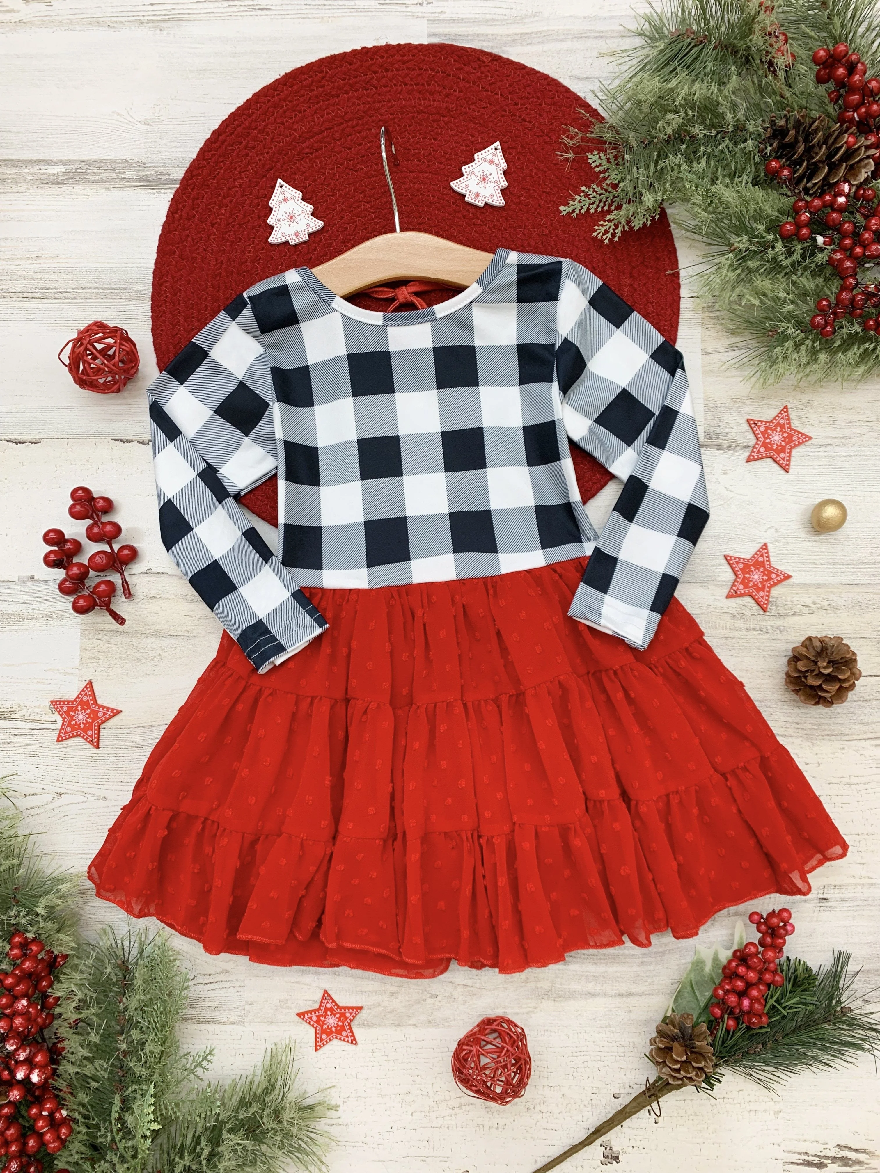 Plaid-Tastic Winter Tutu Dress - Image 4