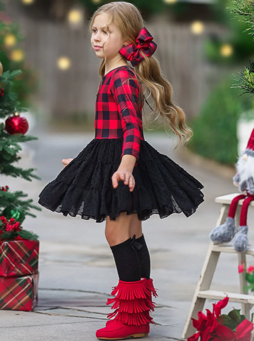 Plaid-Tastic Winter Tutu Dress - Image 7