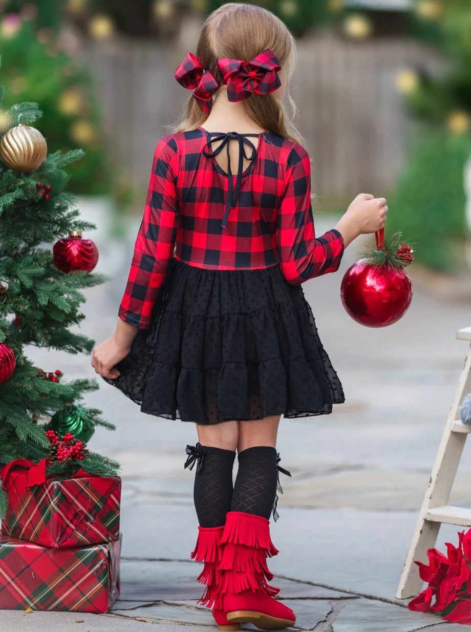 Plaid-Tastic Winter Tutu Dress - Image 9