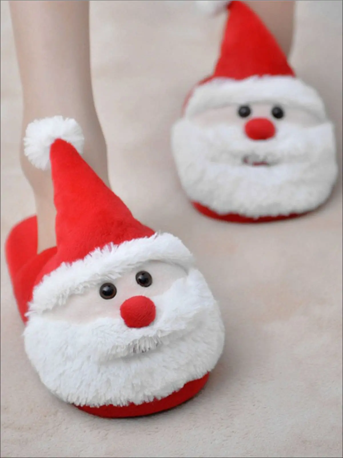 Plush Santa House Slippers by Liv and Mia - Image 2
