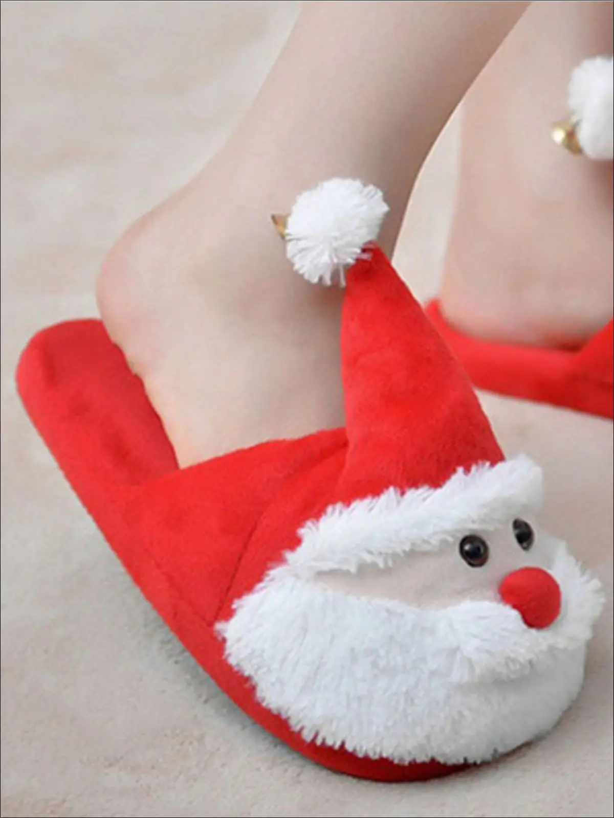Plush Santa House Slippers by Liv and Mia - Image 3